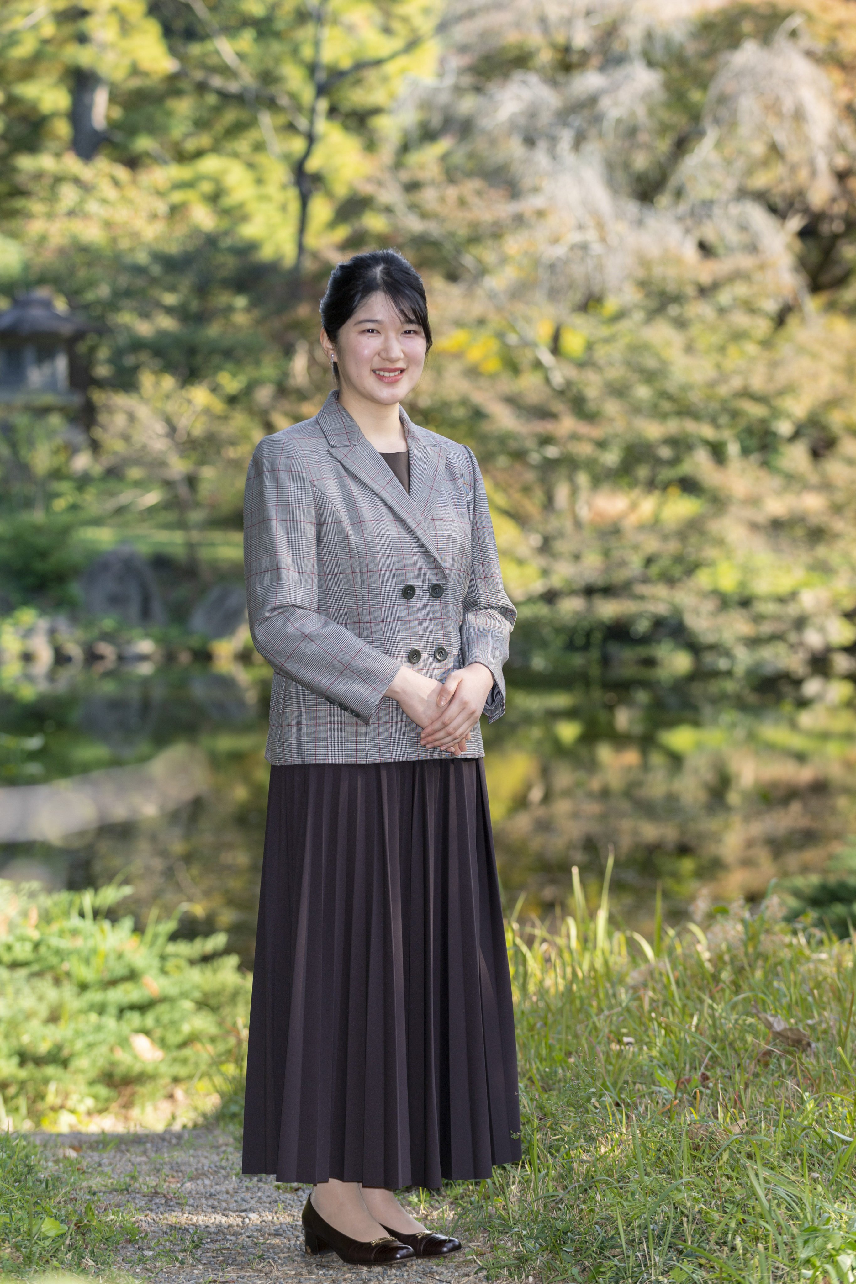 Japan’s Princess Aiko pictured in the garden of the Imperial Residence in Tokyo ahead of her 20th birthday. Photo: The Imperial Household Agency of Japan via AP