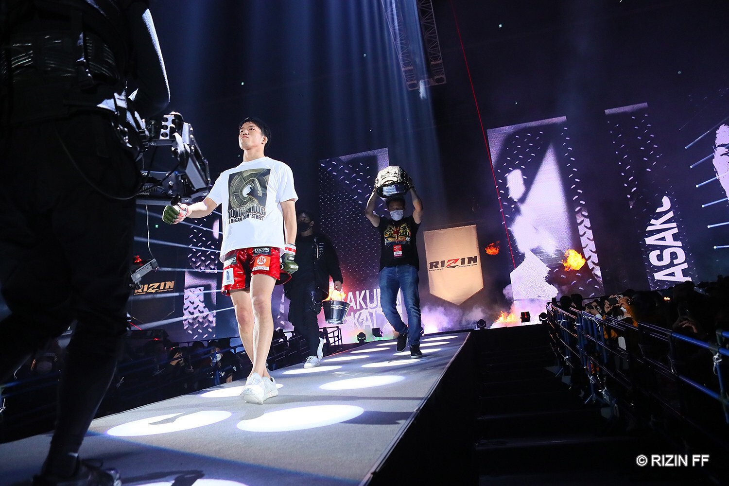 Kai Asakura heads to the ring at Rizin 26. Photo: Rizin FF
