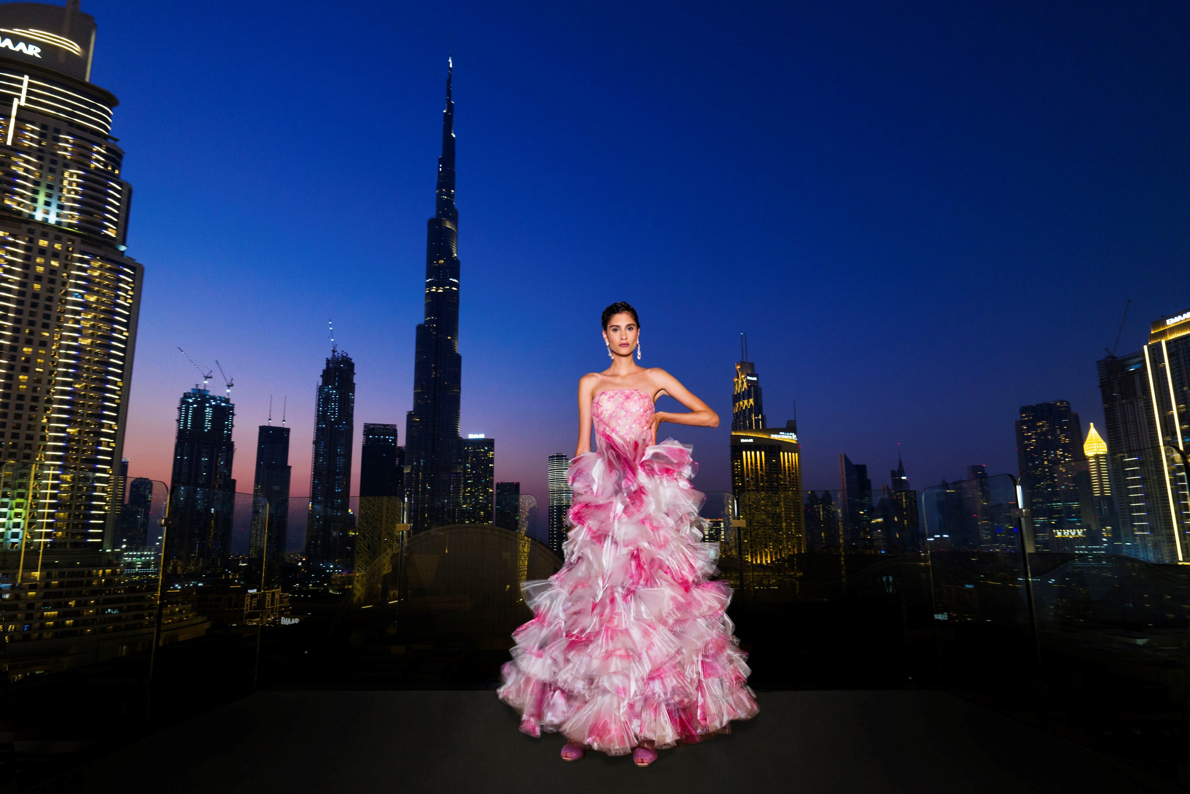 A look from Giorgio Armani shown during a fashion extravaganza named “One Night Only” in Dubai in November. The UAE is growing in importance as a luxury destination.
