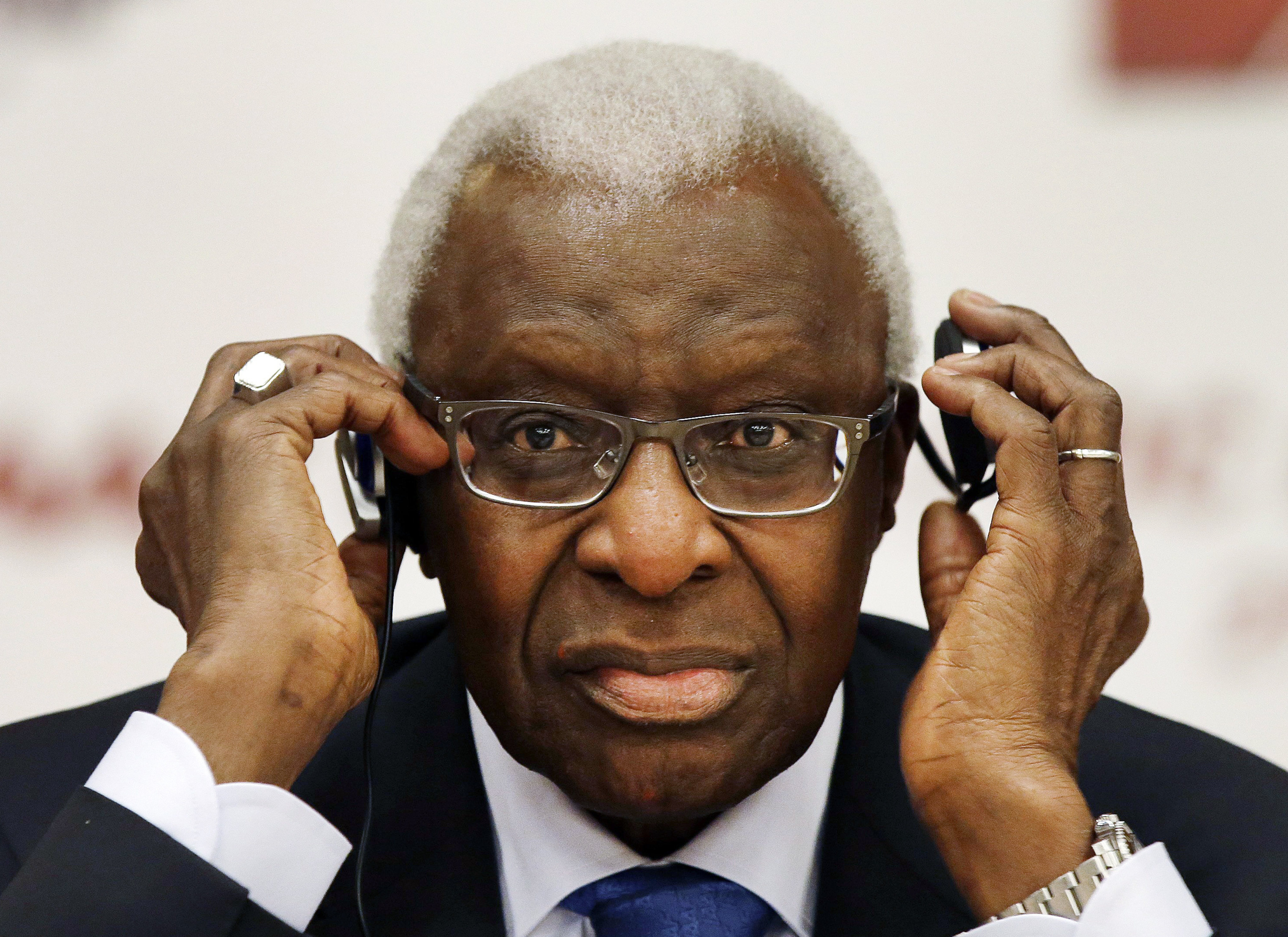 Lamine Diack, the controversial former president of the International Athletics Federation, has died, his family said Friday. He was 88. Photo: AP Photo/Kin Cheung