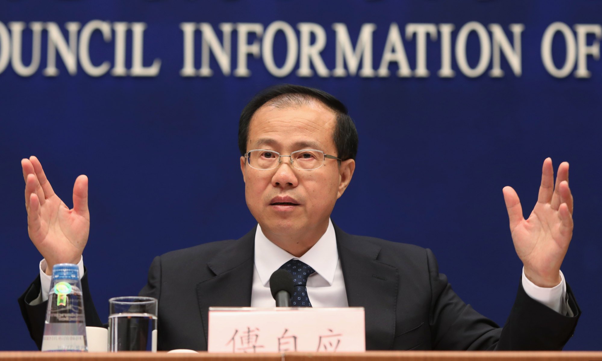 Fu Ziying, liaison office chief in Macau, will serve as the city’s national security affairs adviser. Photo: Simon Song