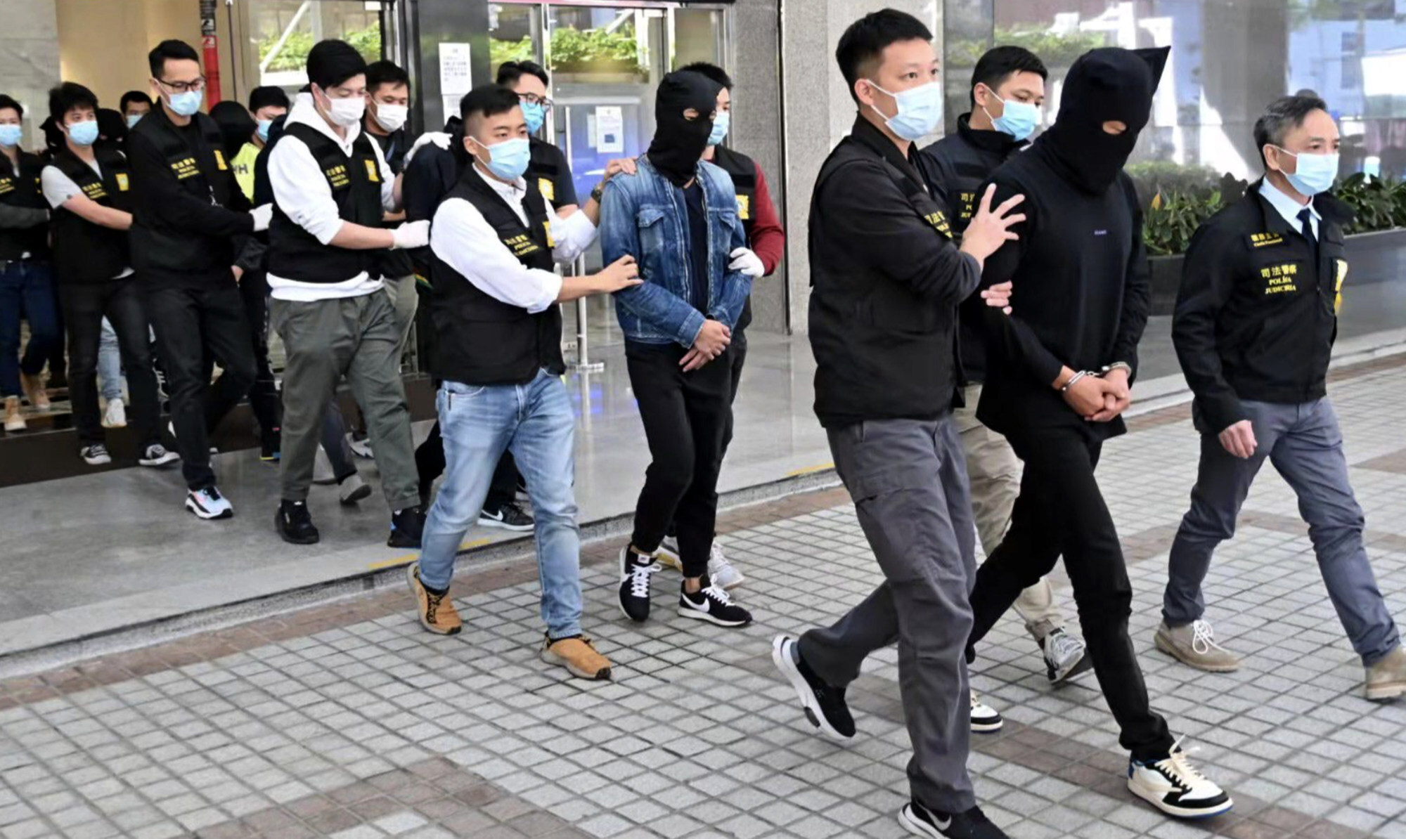 Macau police arrested 11 people in all in last week’s crackdown on allege illegal gambling. Photo: Handout