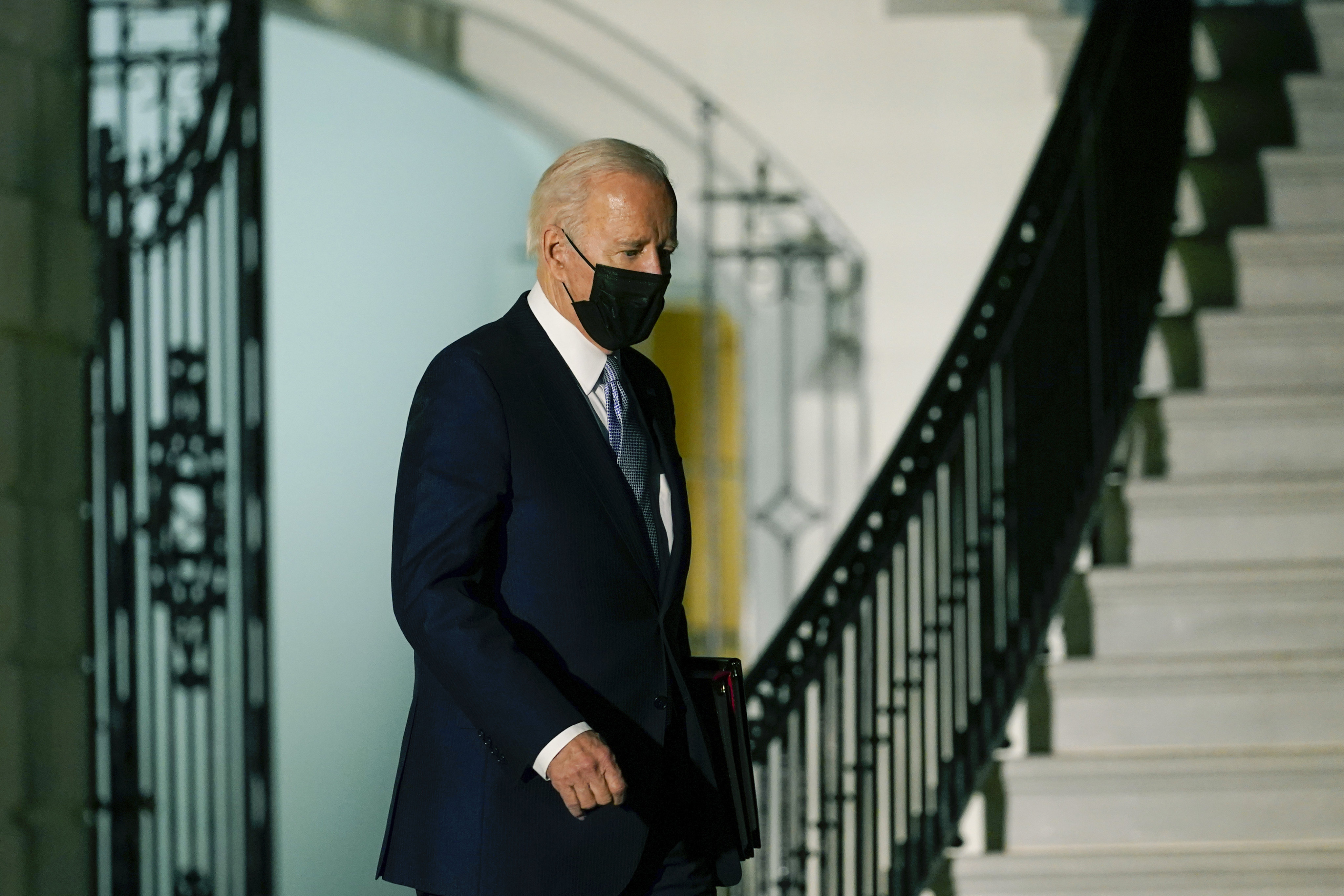 US President Joe Biden at he White House in Washington on Friday. Photo: AP