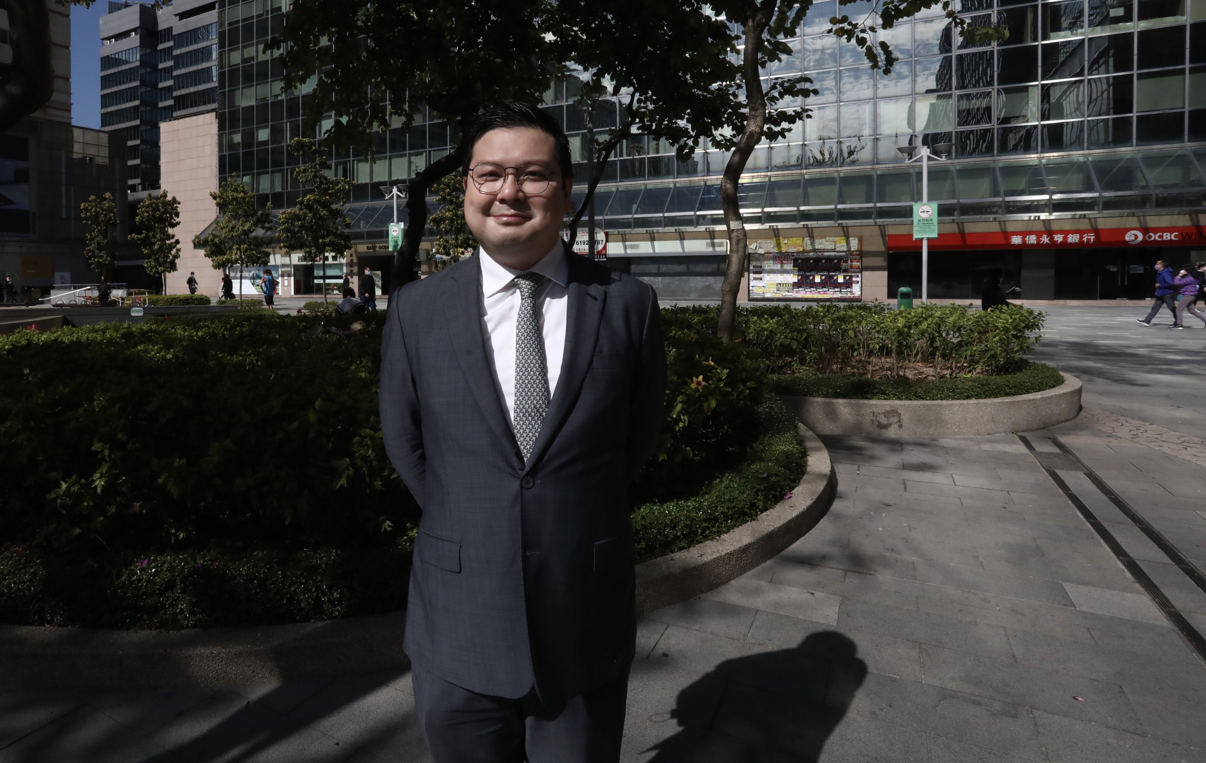 Howard Chao hopes to win the real estate and construction seat in Legco. Photo: Jonathan Wong