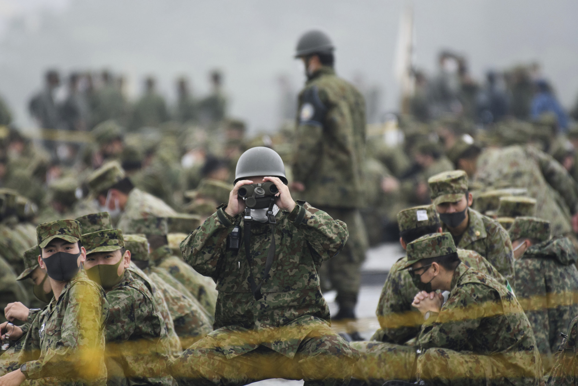 Japan Ground Self-Defense Force soldiers take part in a live fire exercise in Gotemba, southwest of Tokyo. Photo: AP