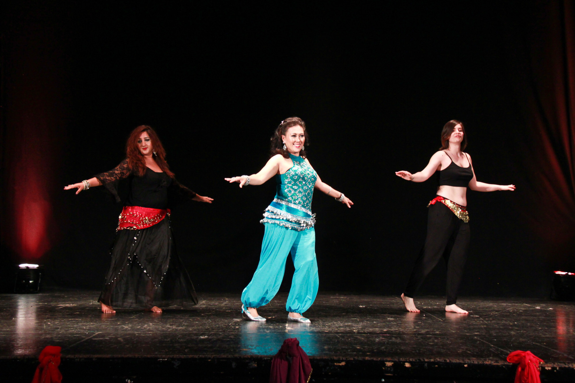 Mohamed during a belly dancing performance at the Fleur Estelle Belly Dance school in London in 2014. Photo: Morina Mohamed