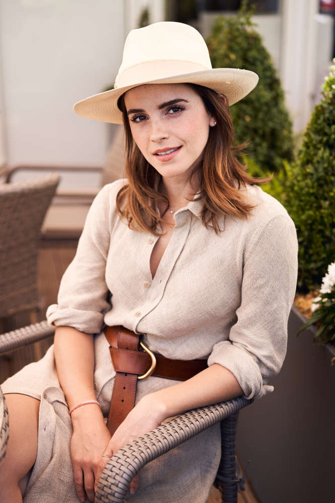 Emma Watson in vintage Ralph Lauren at the Polo Ralph Lauren Wimbledon VIP reception. Photo: Handout