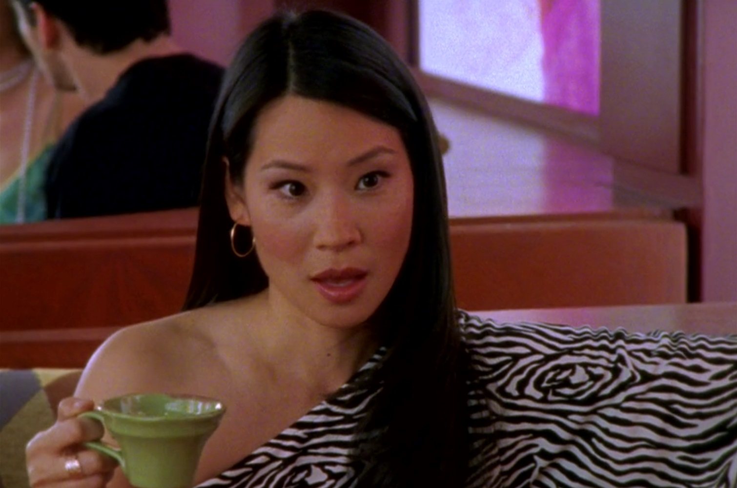 Actress Lucy Liu makes a stellar appearance - as herself - in season 4 of Sex and the City.
