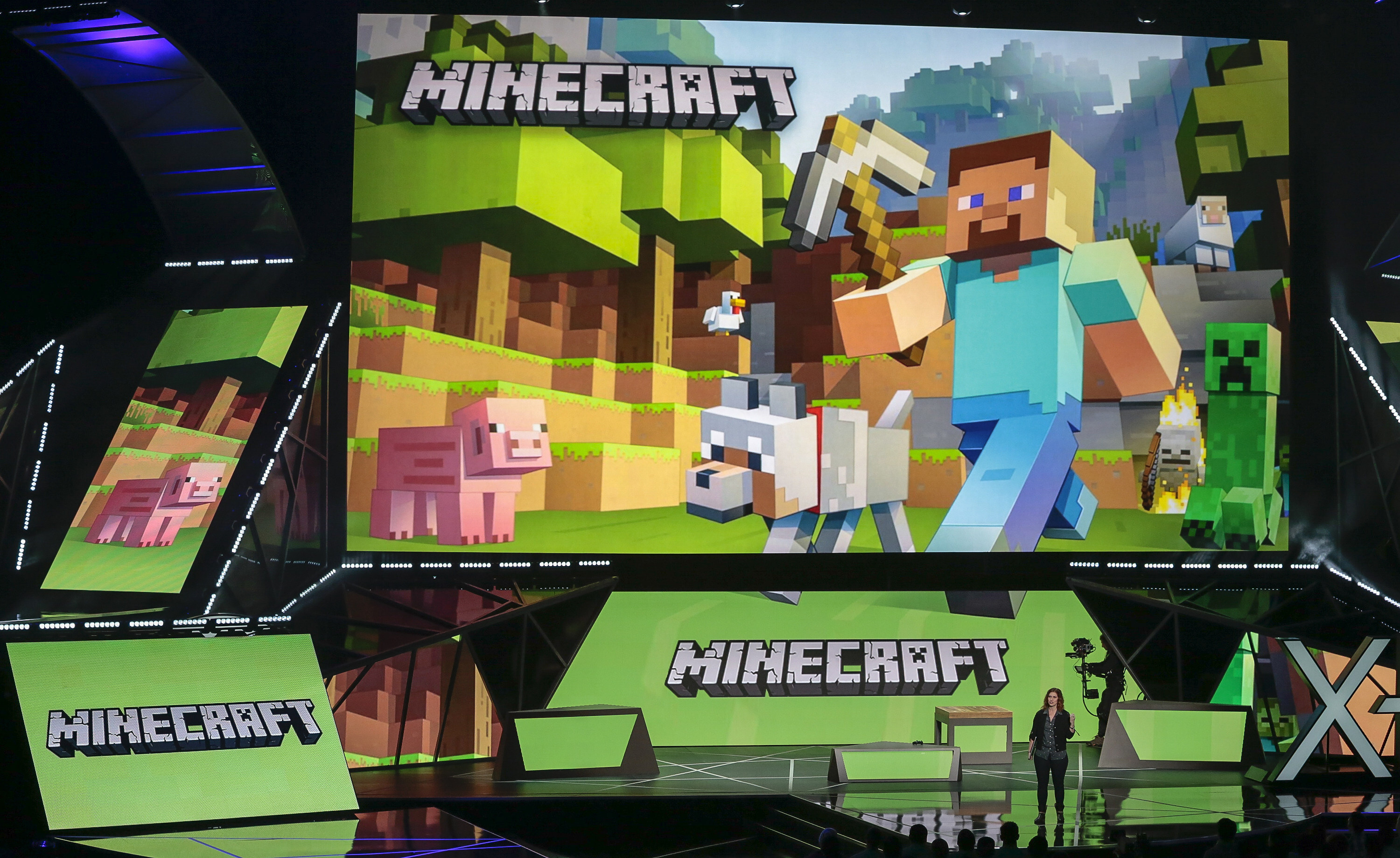 The first obvious signs of the flaw’s exploitation appeared in Minecraft, an online game hugely popular with kids and owned by Microsoft. Photo: AP