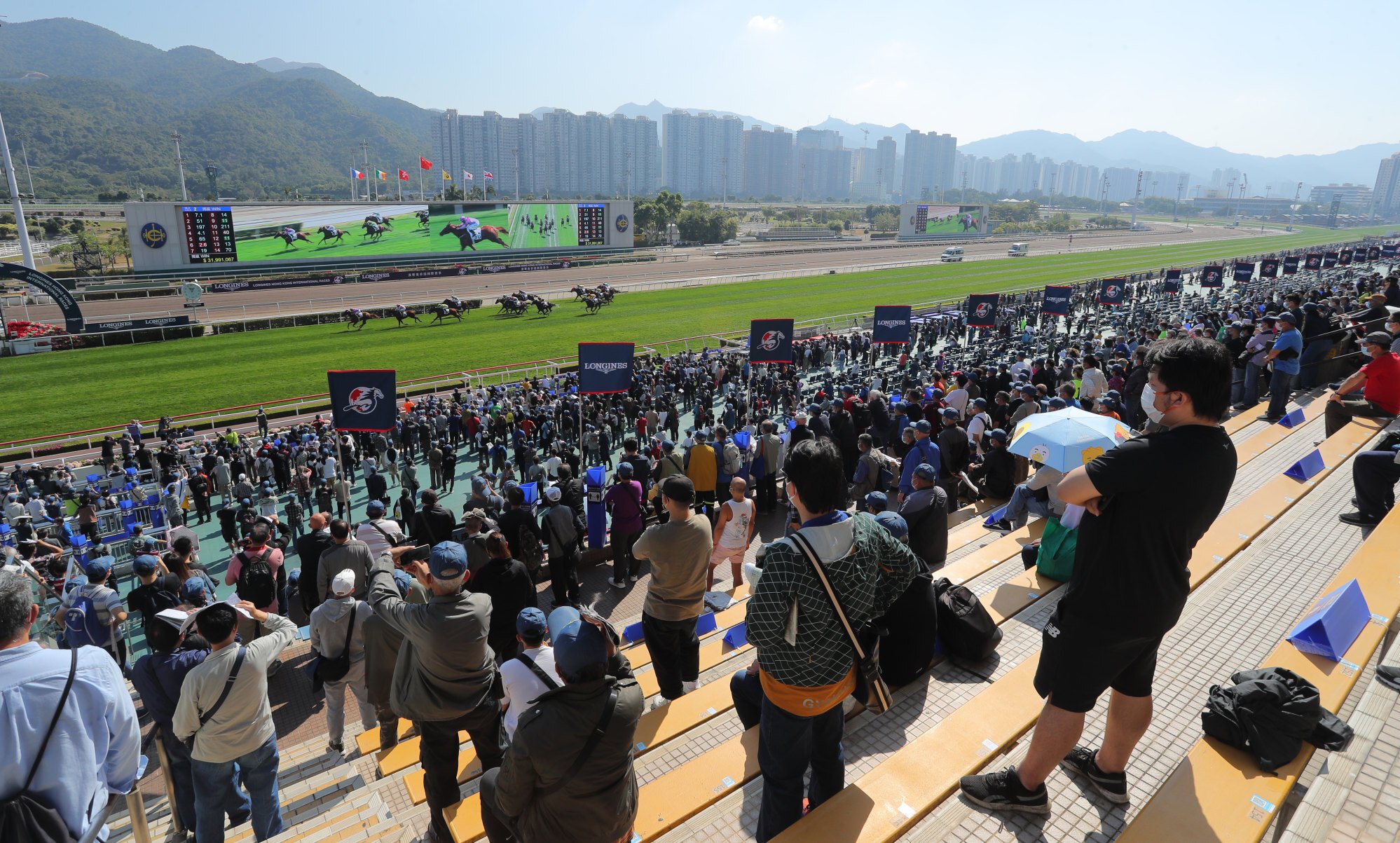 Fans at the Hong Kong International Races.