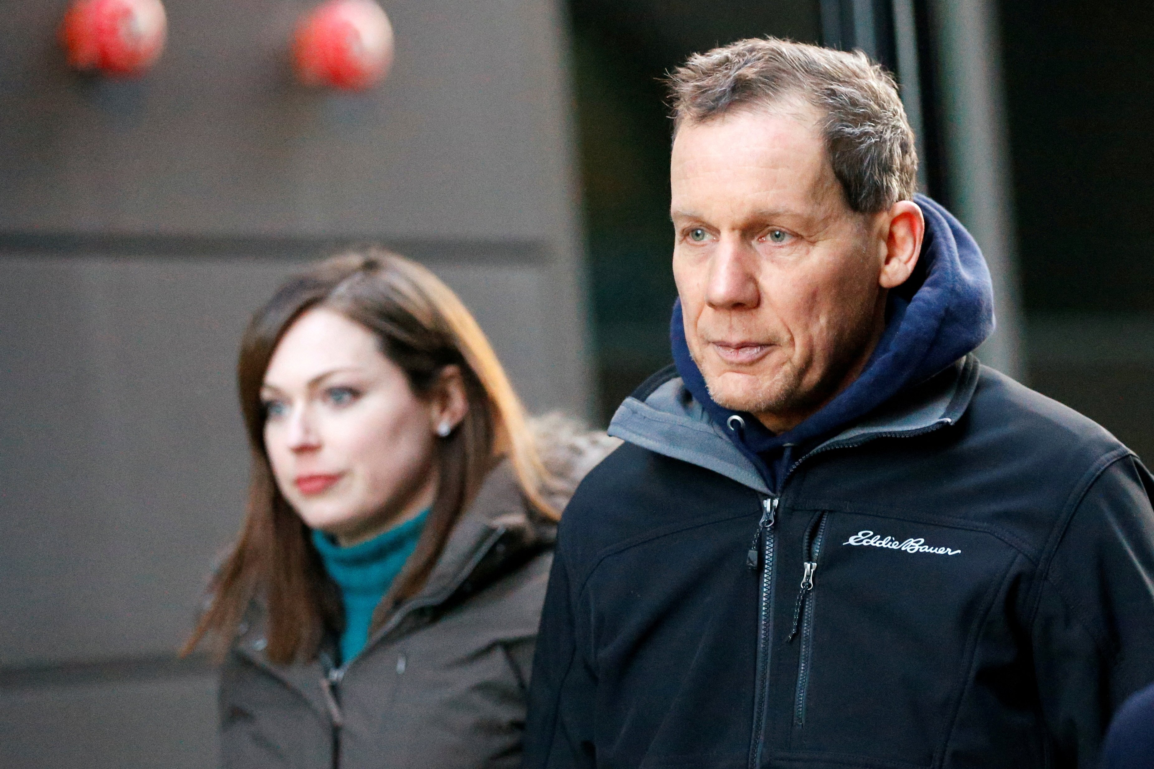 Charles Lieber leaves federal court  in Boston on January 30, 2020. Photo: Reuters