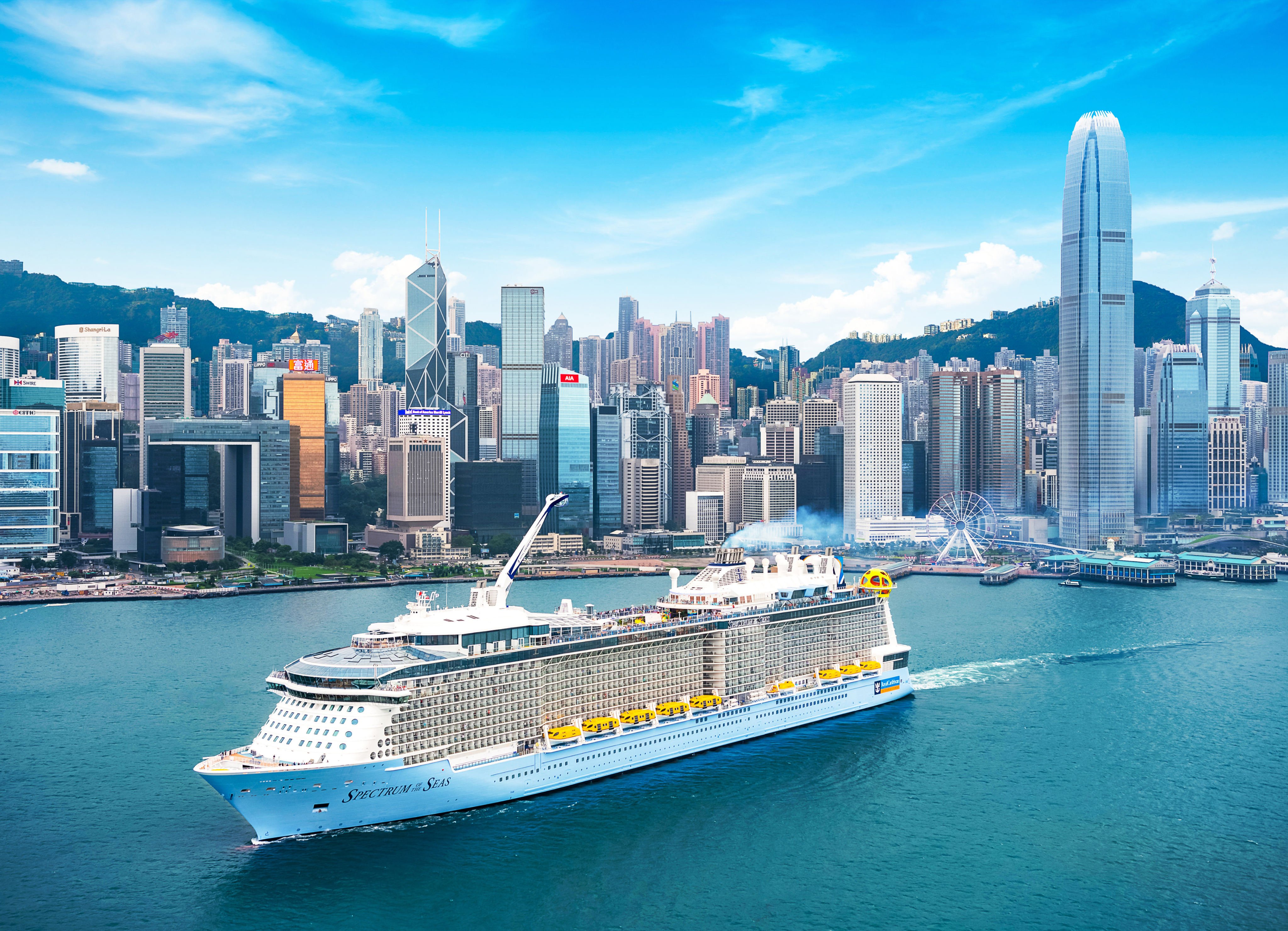 Royal Caribbean, Spectrum of the Seas, in Hong Kong’s Victoria Harbour. Photo: SCMP Archives