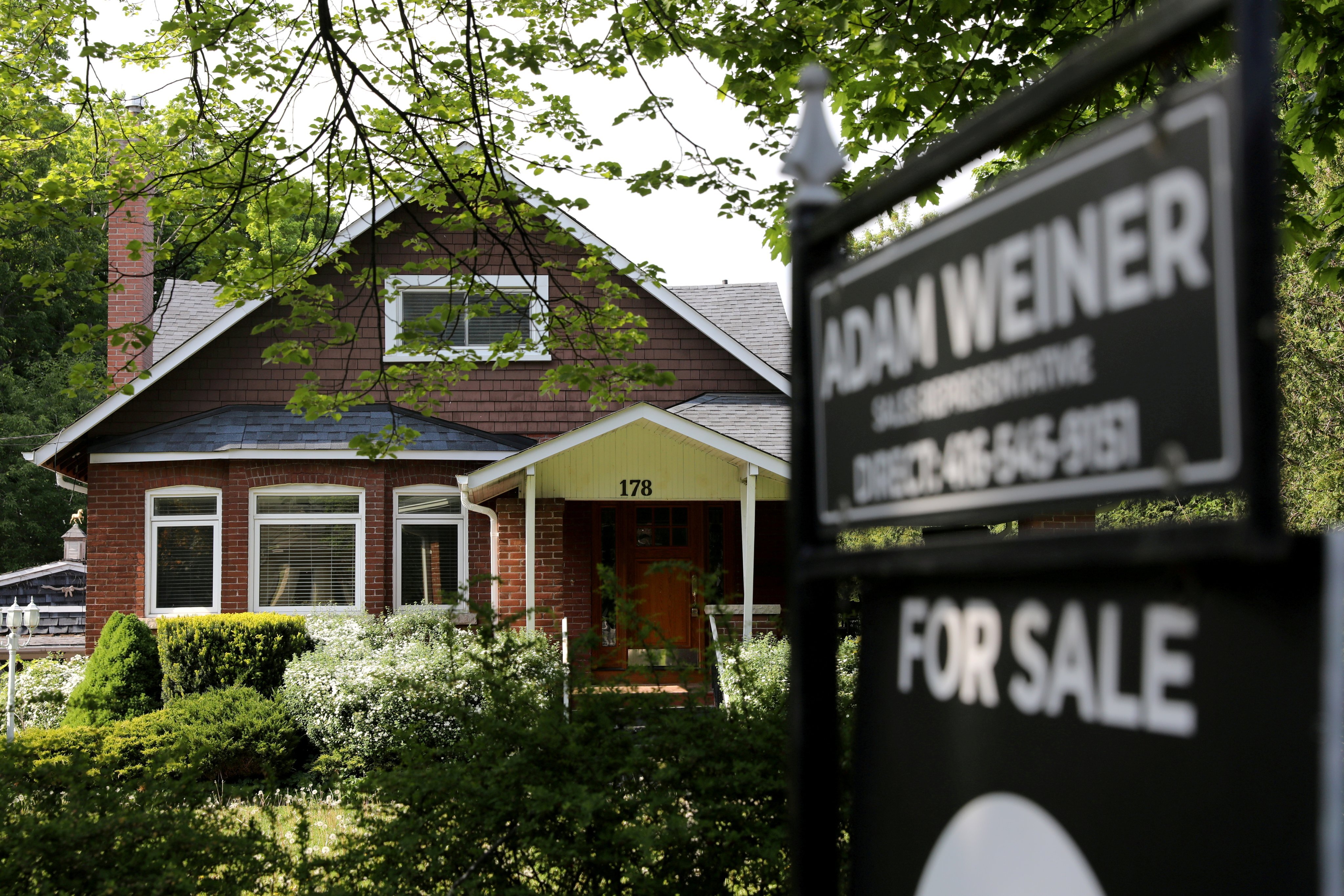 A home for sale in Toronto. Although prices seem high, they are likely to be even higher next year, an analyst says. Photo: Reuters