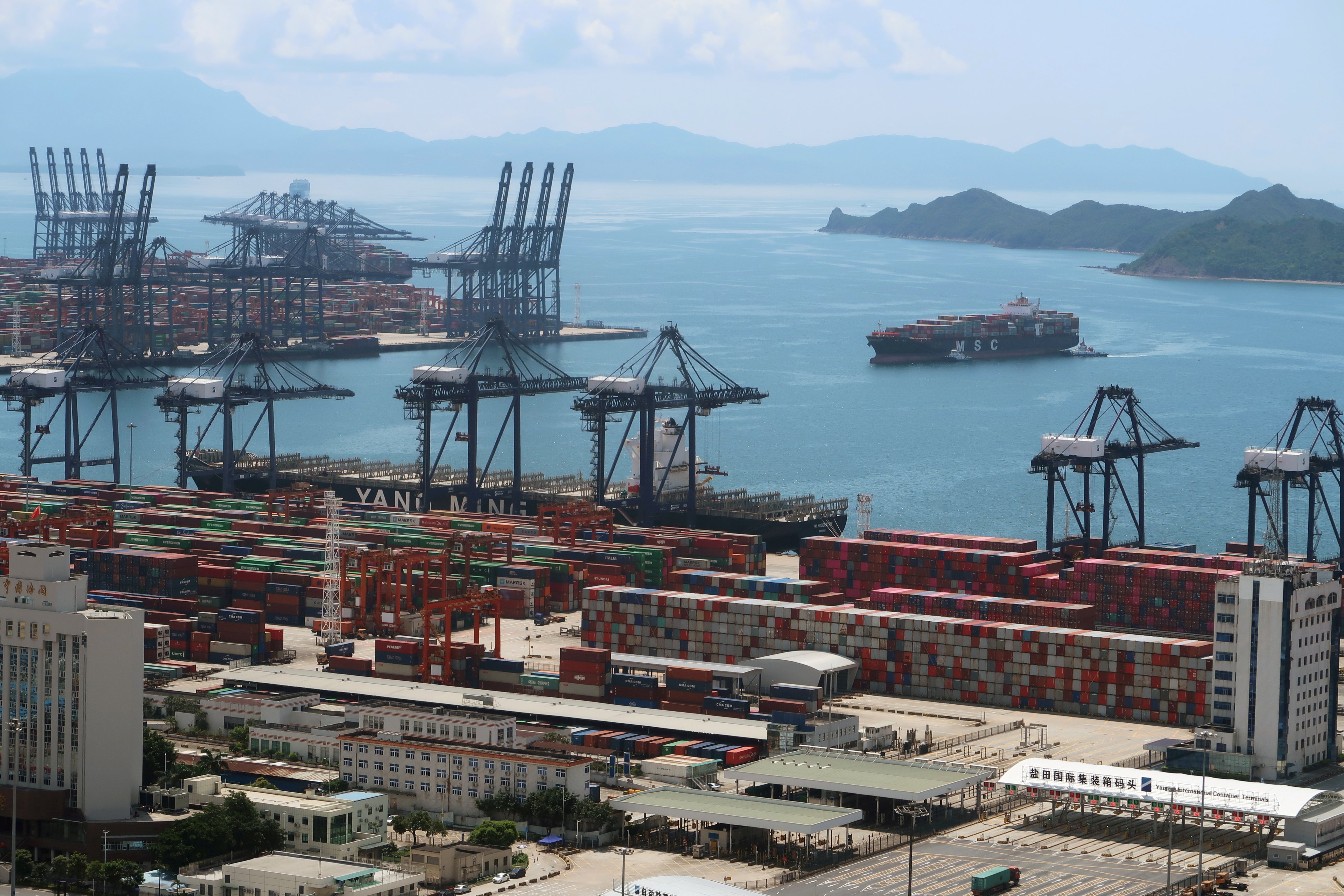 A cargo ship carrying containers is seen near the Yantian port in Shenzhen in  May 2020. Shipping is no longer the servant of global trade, but must play a more active role in overcoming many global challenges. Photo: Reuters