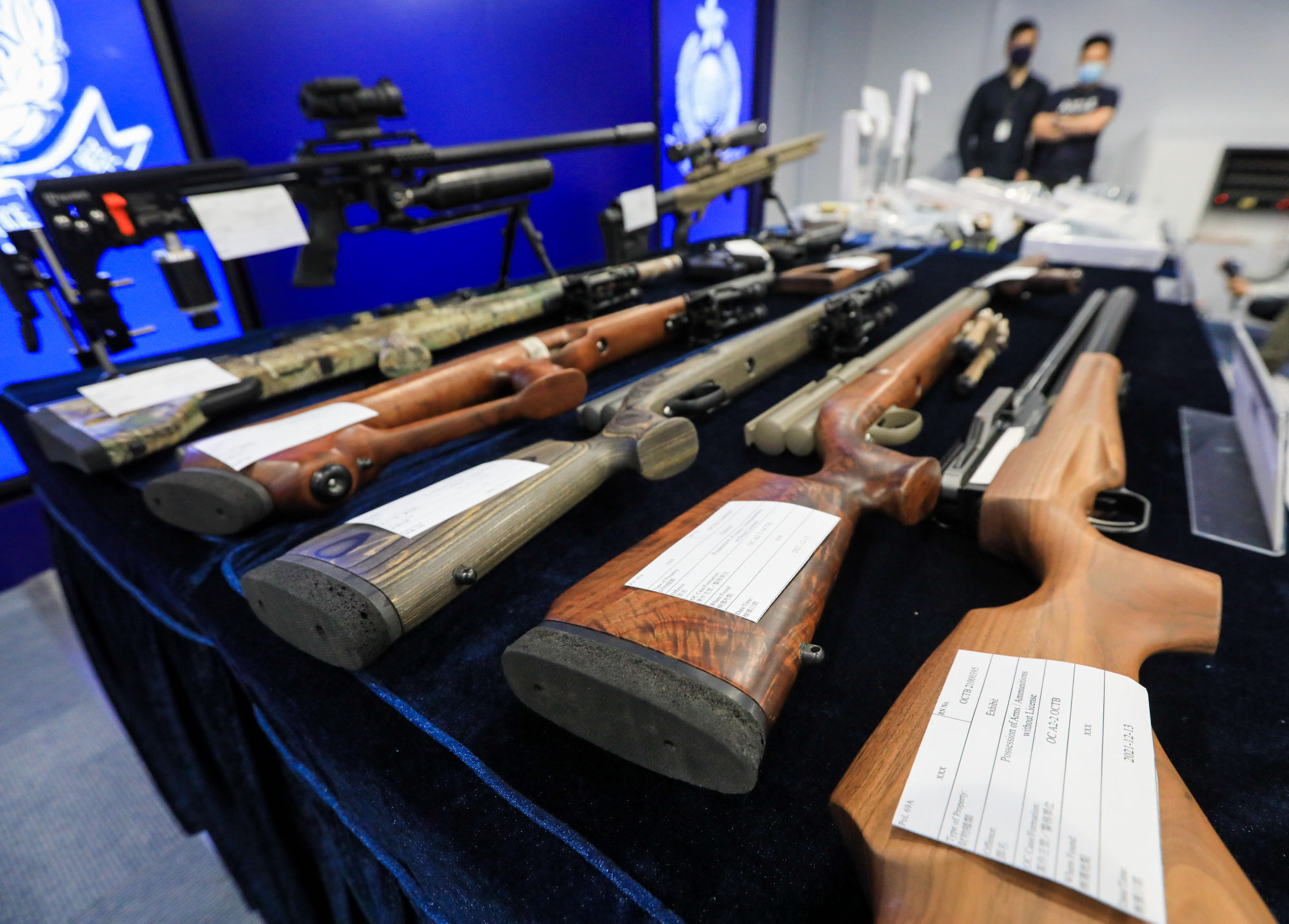Some of the modified airguns were said to be powerful enough to kill a deer with a single shot. Photo: Felix Wong