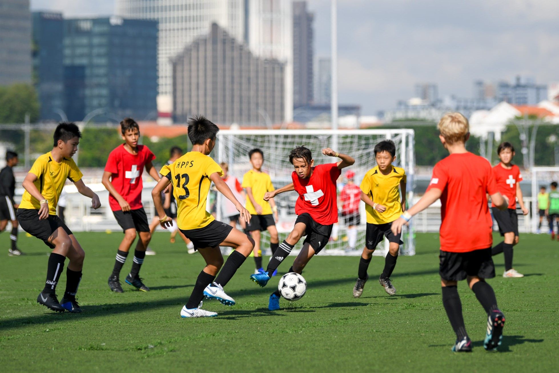 Singapore is working to give young players as many opportunities to develop their football skills as possible. Photo: GetActive Singapore