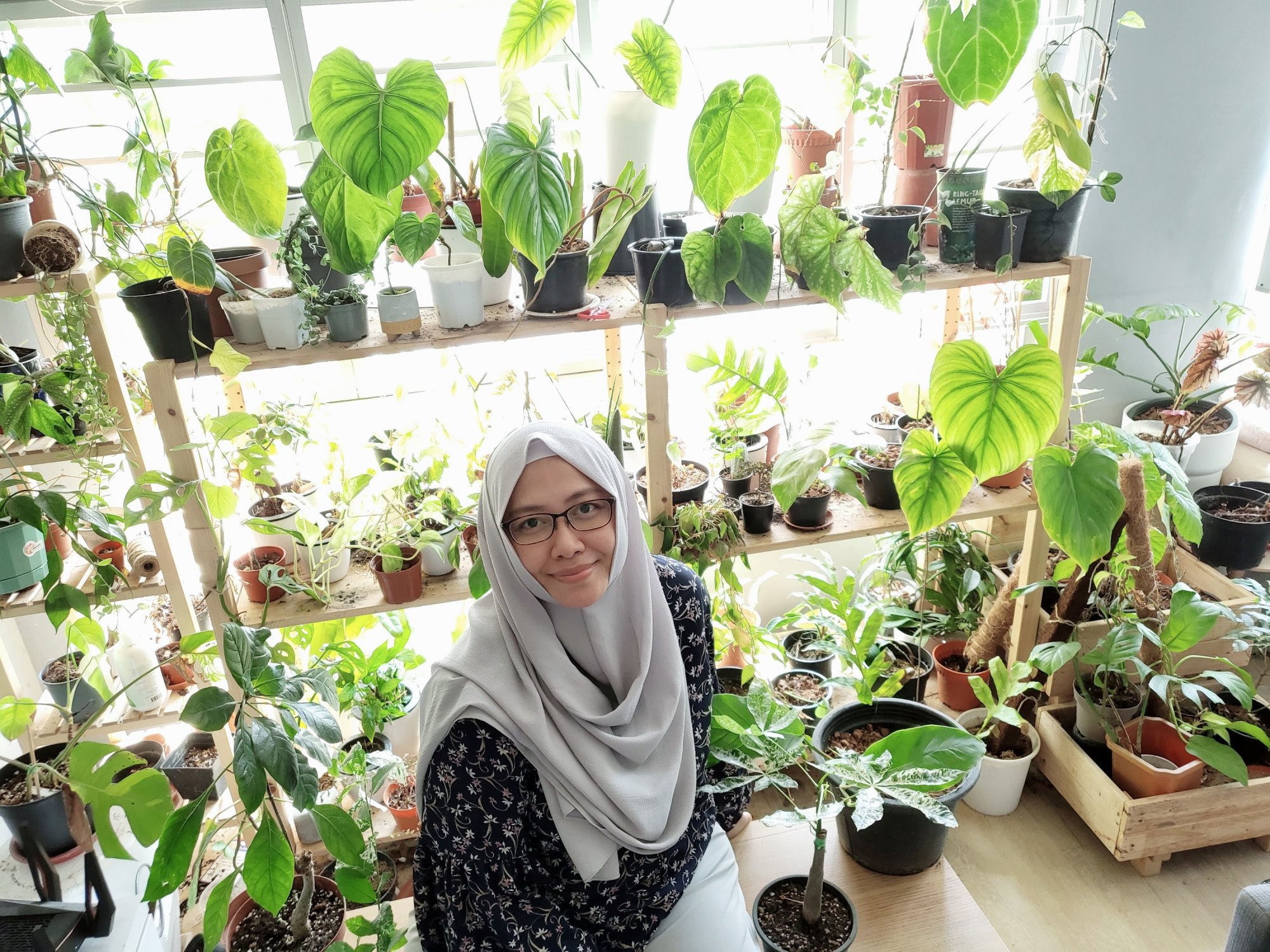 Singaporean Nurul Atirah, 35, began her plant collection in June 2020, at the height of the pandemic. Photo: Nurul Atirah/Handout