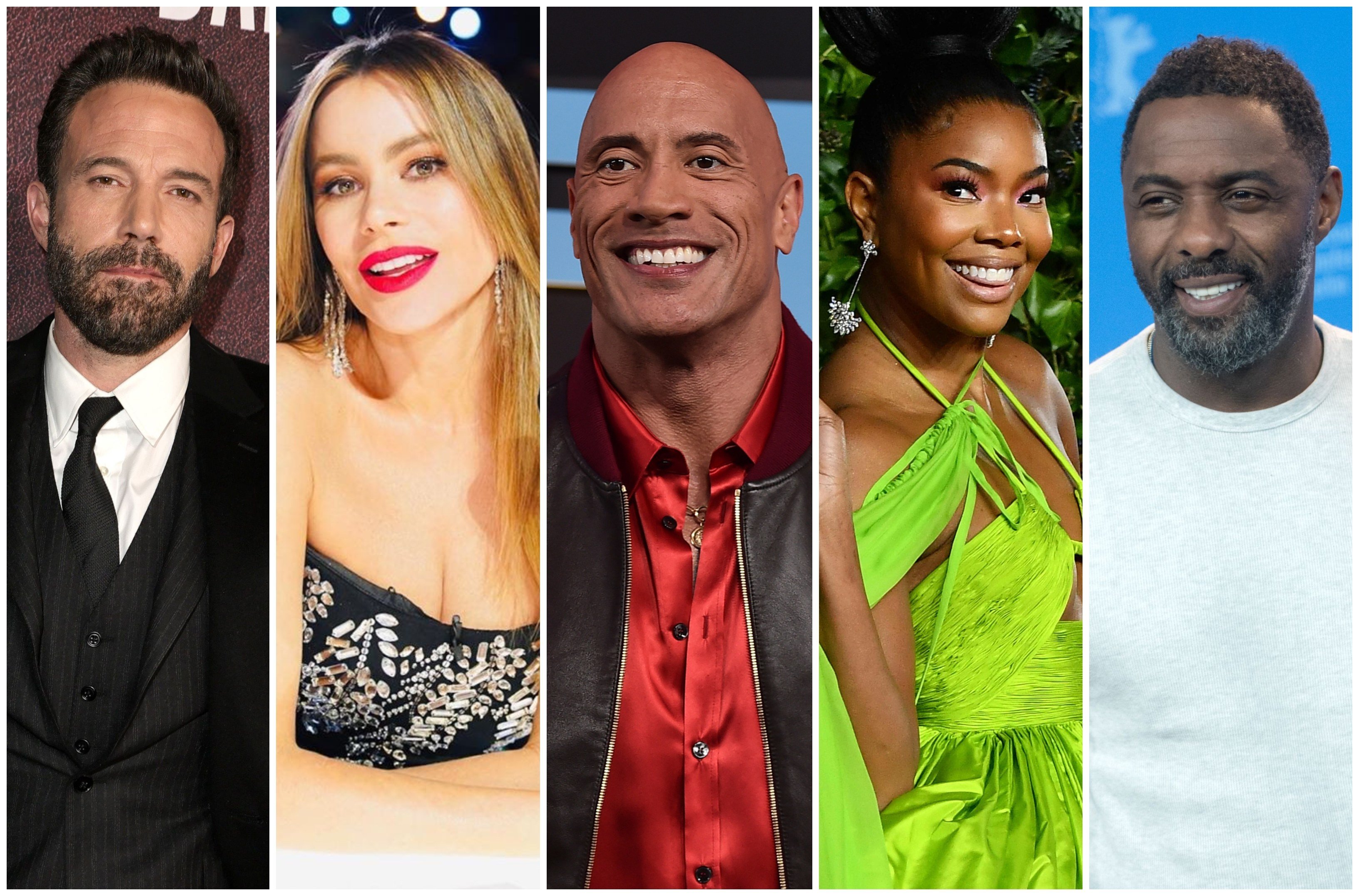 Ben Affleck, Sofia Vergara, Dwayne Johnson, Gabrielle Union and Idris Elba are just a few of our favourite US celebrities turning 50 in 2022. Photos: AFP, @sofiavergara/Instagram, AP