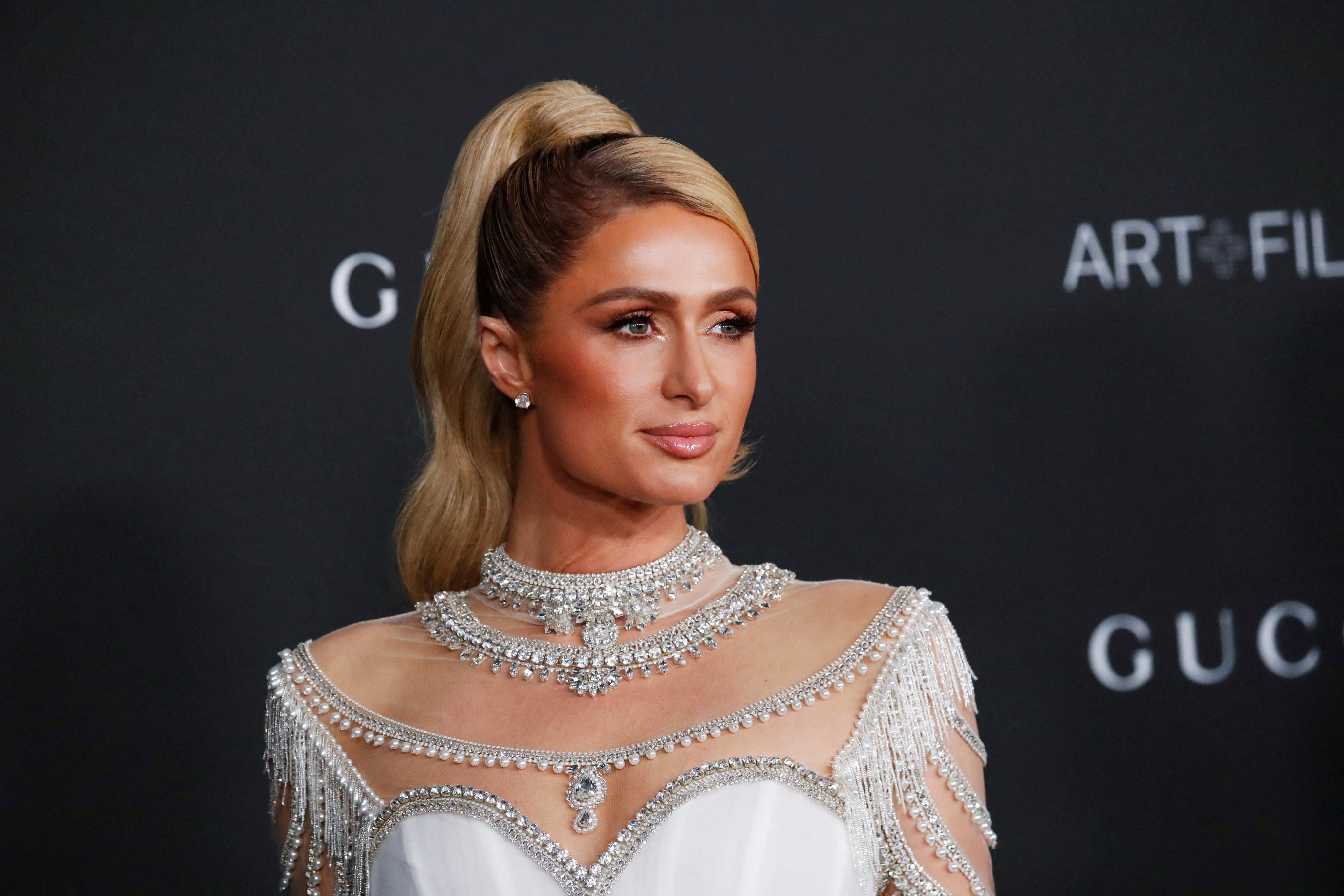 Paris Hilton at the Lacma Art+Film Gala in Los Angeles, California, US on November 6, 2021. She has launched her own metaverse business on Roblox. Photo: Reuters