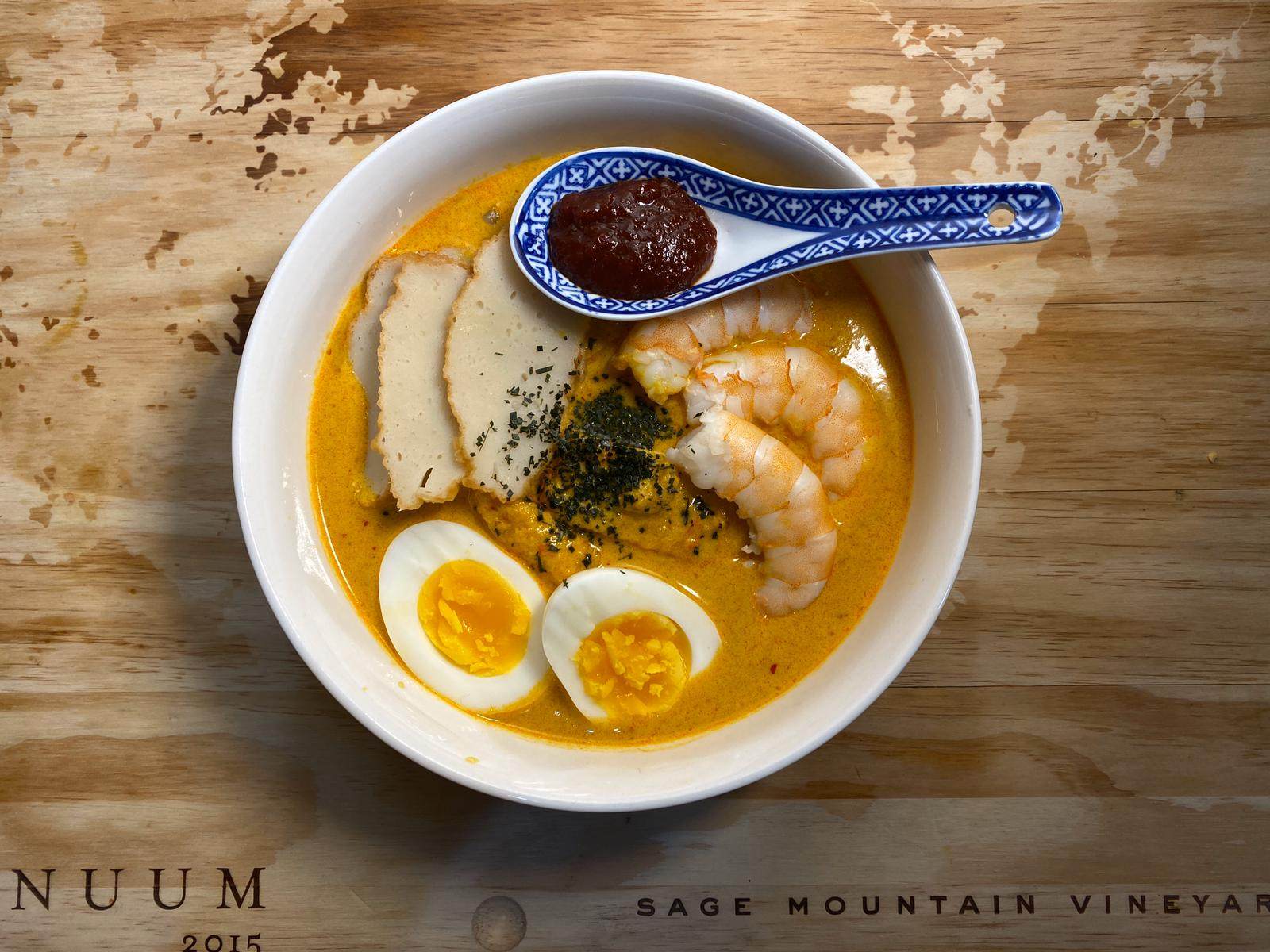 A bowl of laksa served by Makan Place at a US pop-up event in San Francisco. Photo: Handout
