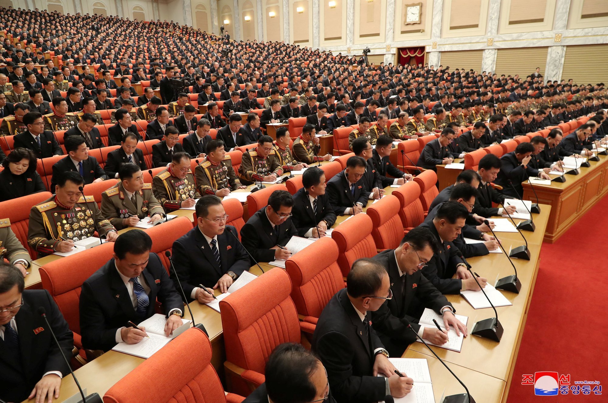 The 4th plenary meeting of the 8th Central Committee of the Workers’ Party of Korea (WPK). Photo: Reuters
