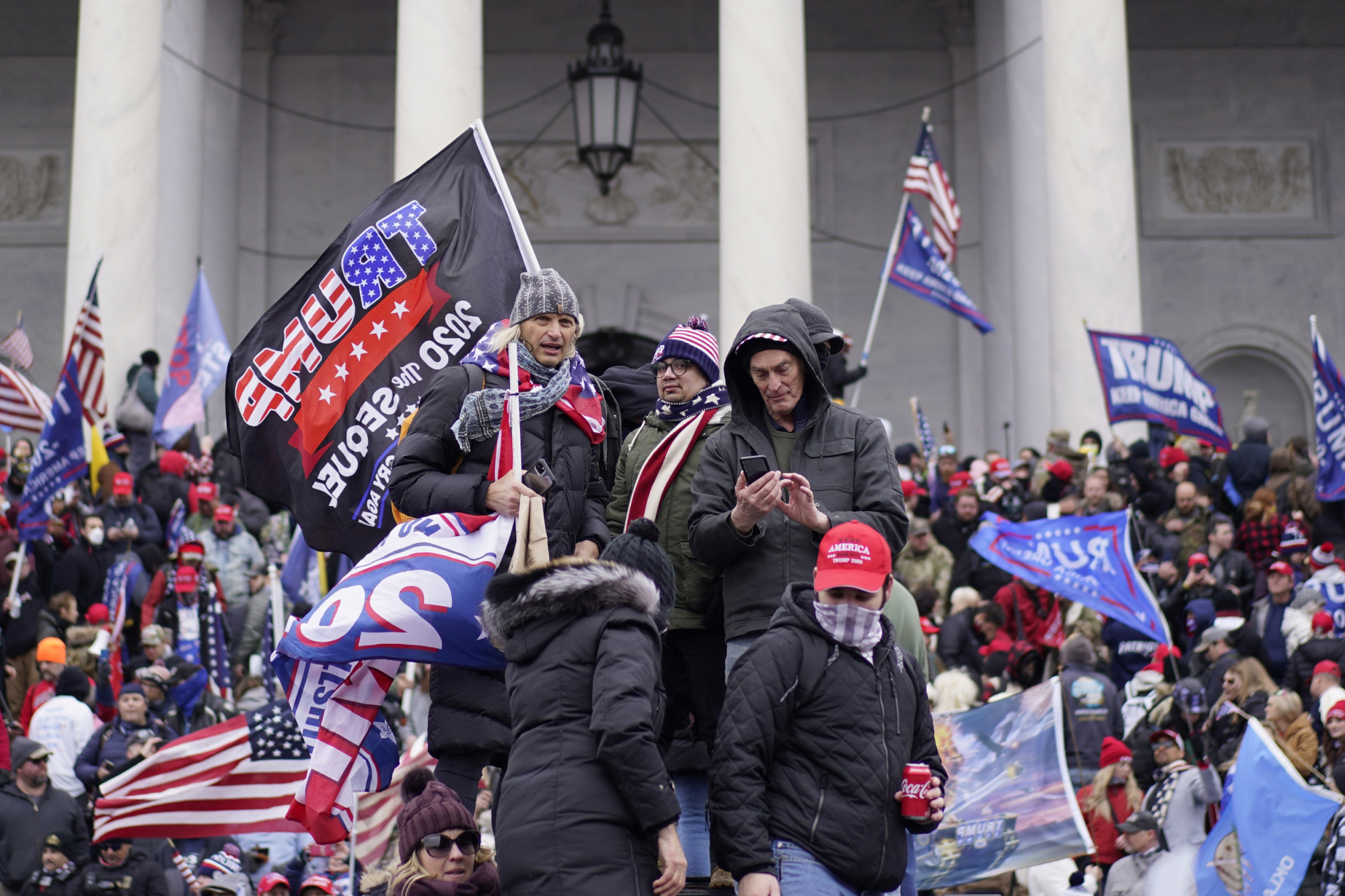 Protesters storm Washington’s Capitol building on January 6 last year. Photo: Los Angeles Times/TNS