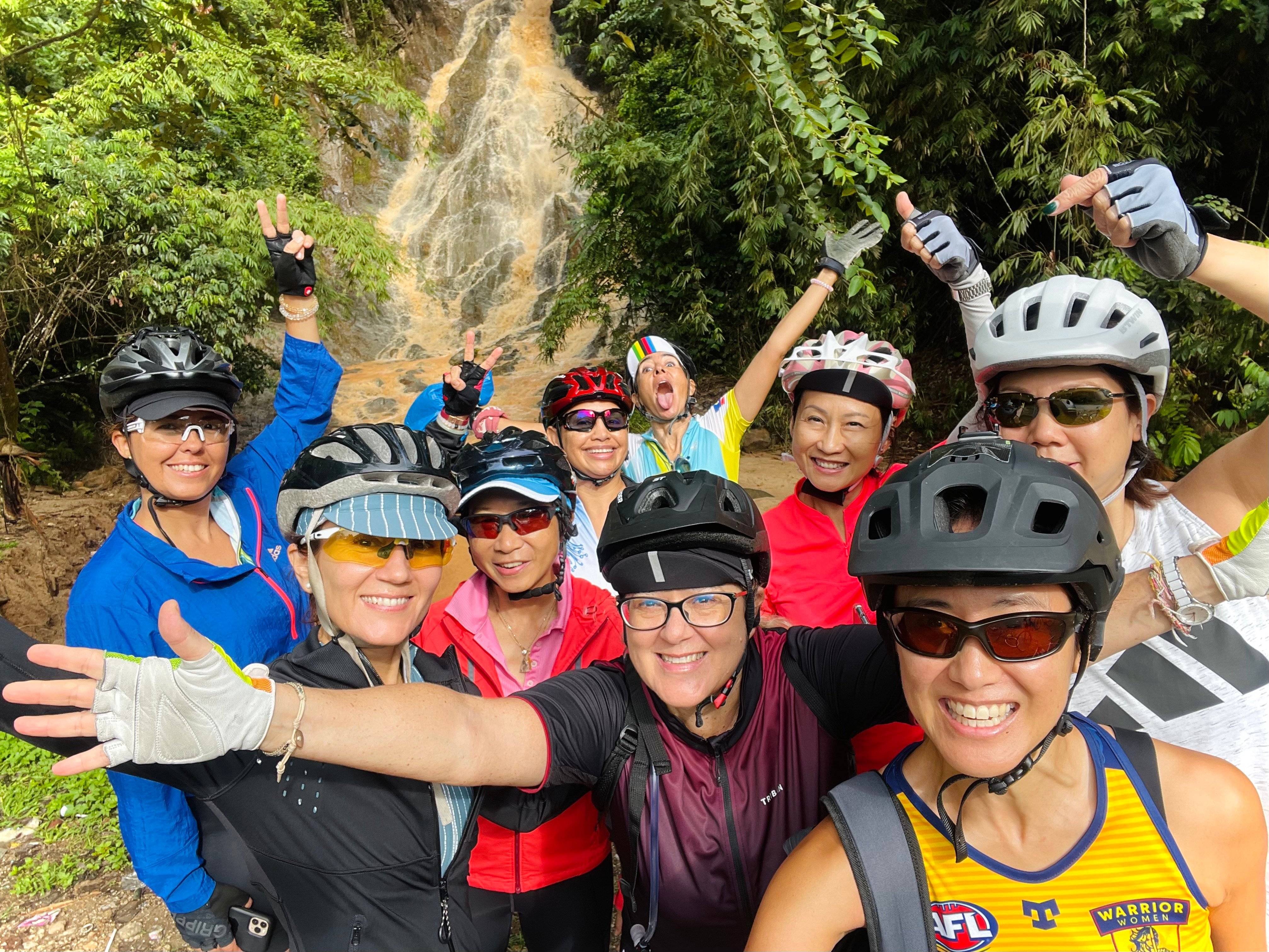 The cyclists of Malaysia’s Bike in Nature group gather regularly to ride through the jungle around Kuala Lumpur, keep fit and socialise. Photo: Ling Teo