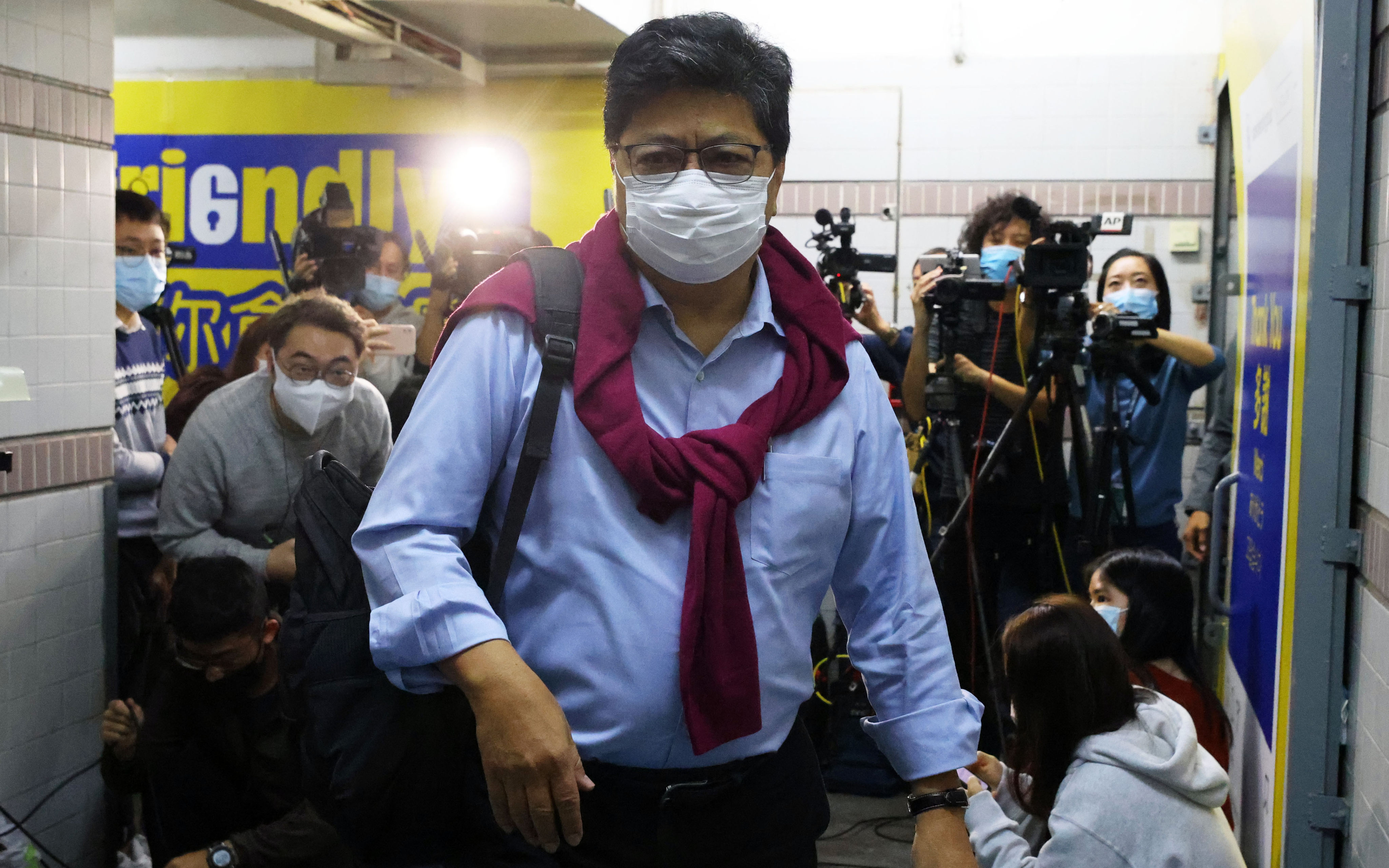 Chris Yeung was full of emotion during a press conference about the closure of Citizen News, which he co-founded. Photo: Dickson Lee