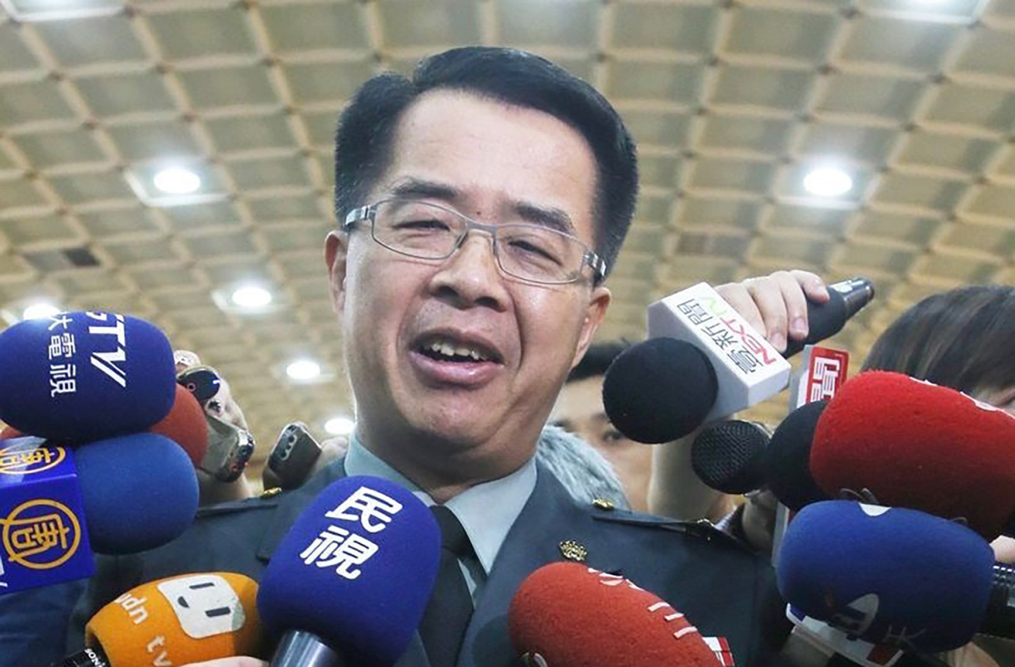 Retired Taiwan army major general Ni Pang-chen speaks English and Spanish. Photo: CNA