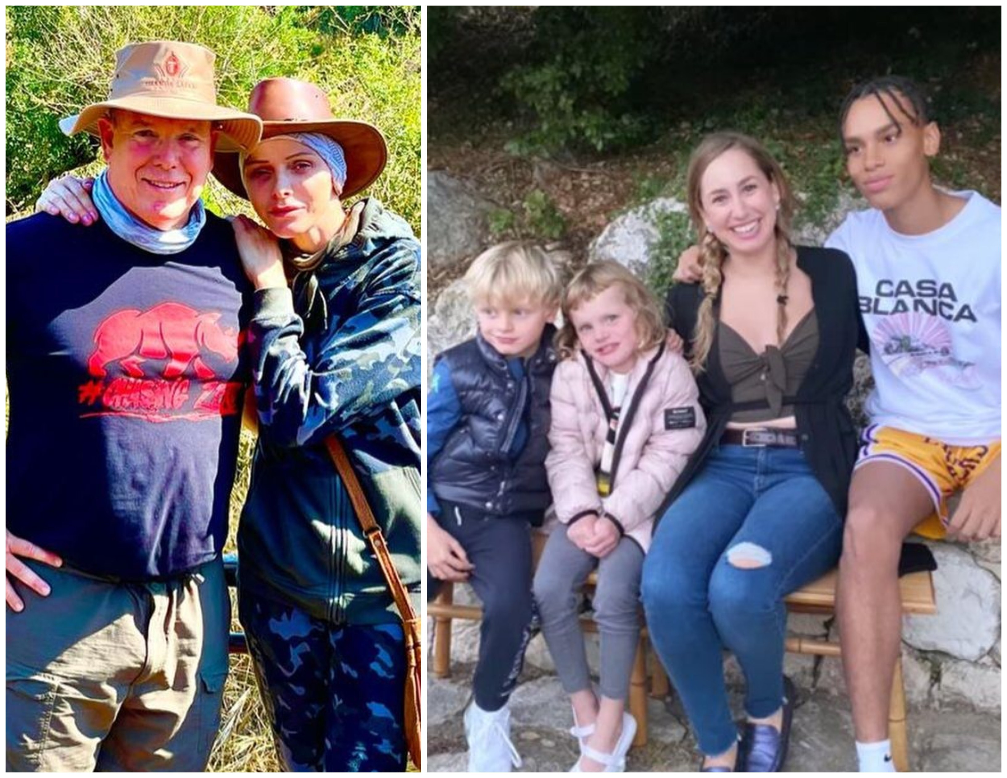 Jazmin Grimaldi posted an Instagram photo with her half-siblings, while Princess Charlene continues her health recovery. 
Photos: @hshprincesscharlene/Instagram, @jazmingrimaldi/Instagram
