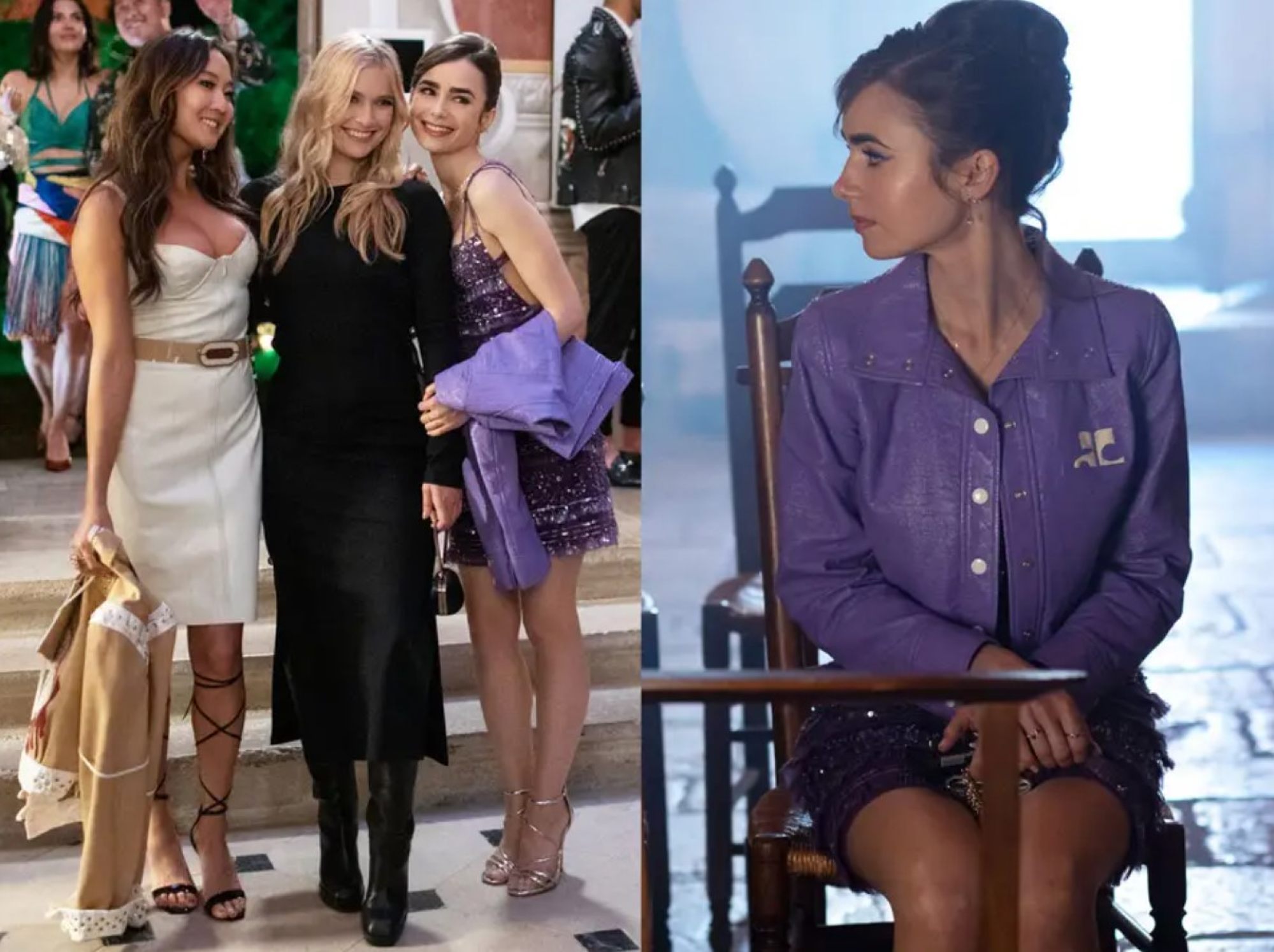 12 of Lily Collins' most stylish outfits on Emily in Paris season 2,  ranked: from her adorable pink bow-adorned Rotate mini dress to her  lavender Valentino tulle dress and Courrèges jacket