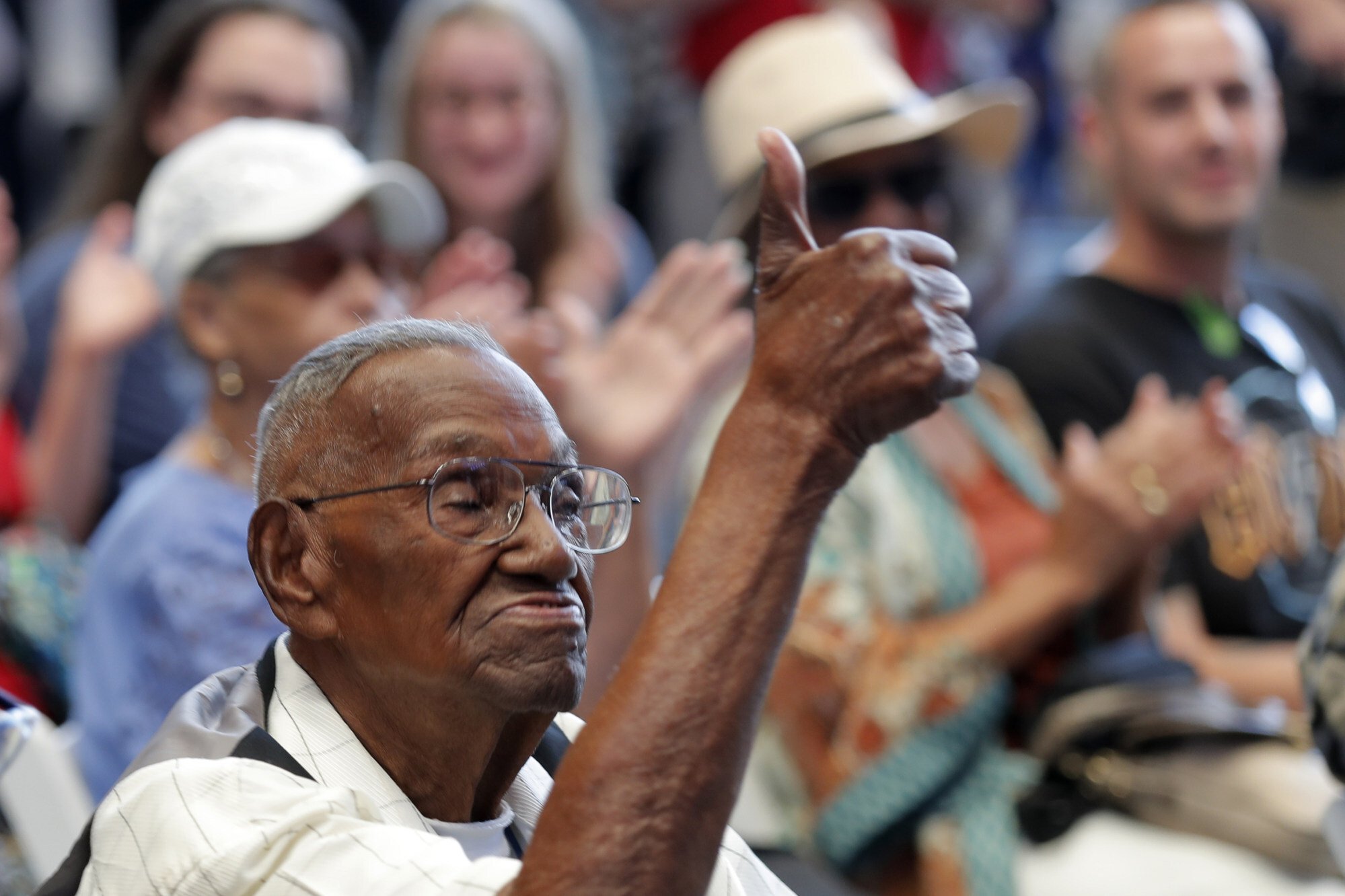 World War II veteran Lawrence Brooks died at the age of 112. Photo: AP