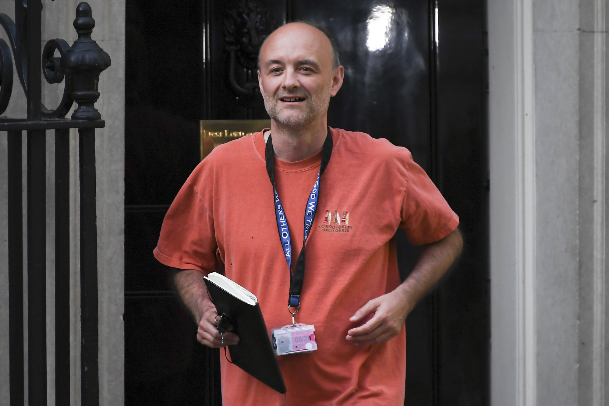 Britain’s Prime Minister Boris Johnson’s senior aide Dominic Cummings leaves 10 Downing Street in London in May 2020. Photo: AP