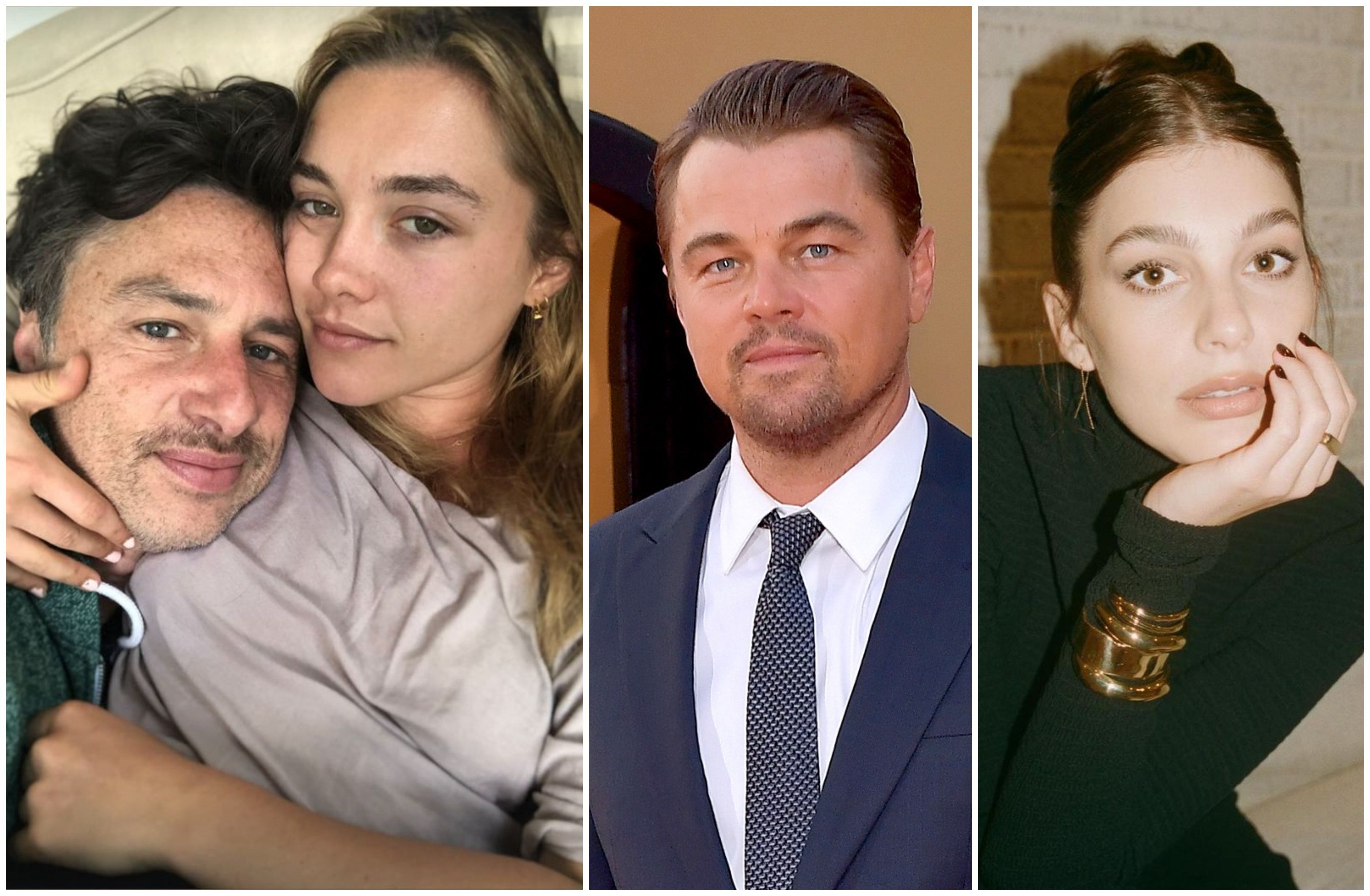 Hollywood stars with younger girlfriends: from Zach Braff and Florence Pugh, to Leonardo DiCaprio and Camila Morrone. Photos: @zachbraff,  @camilamorrone/Instagram; Getty