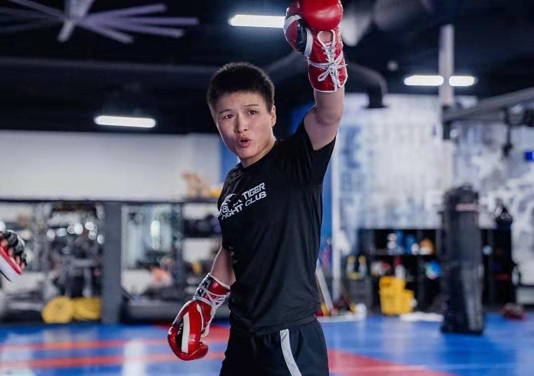Zhang Weili during her first training session of 2022. Photo: Instagram/@zhangweilimma