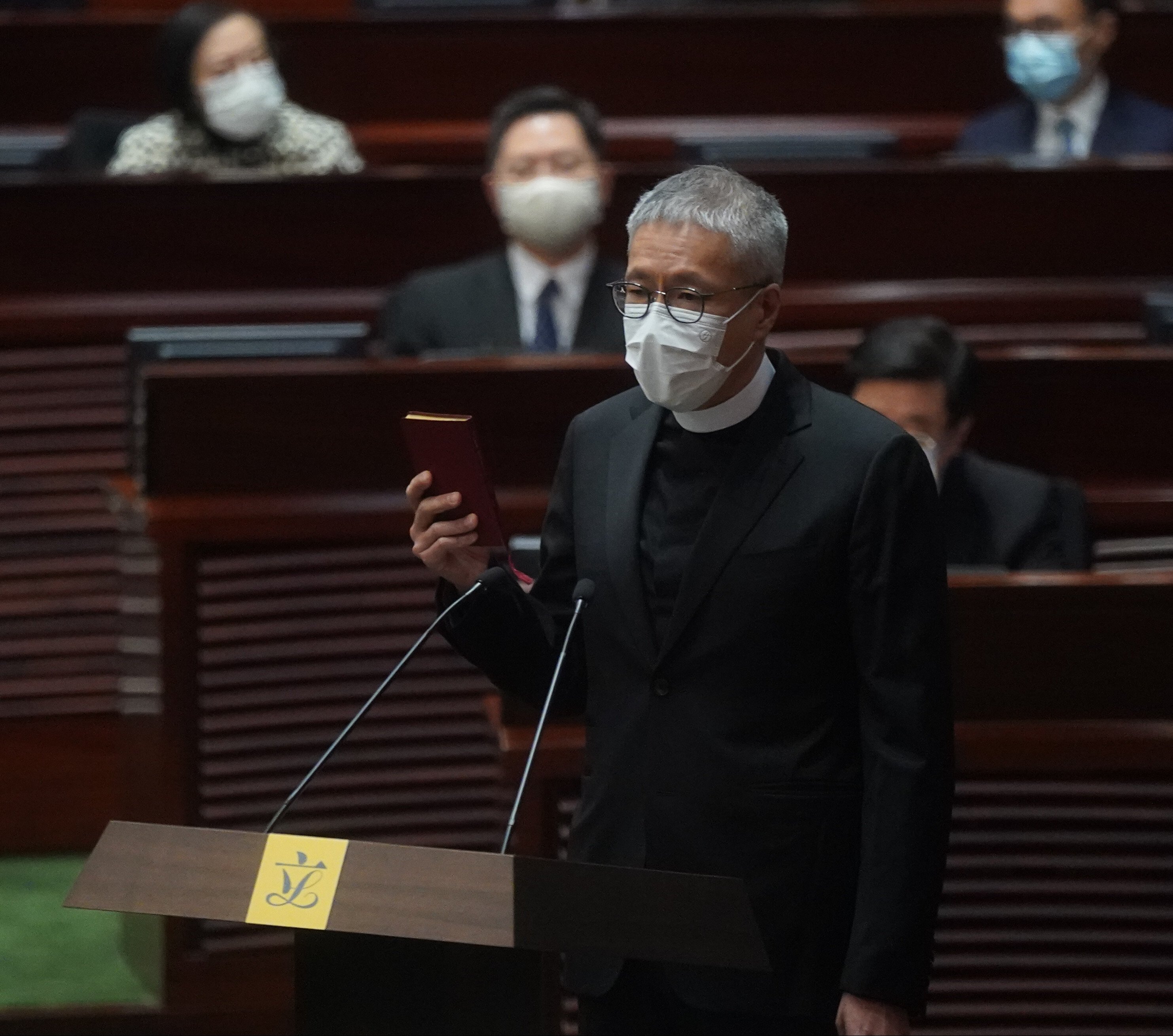 Newly elected legislator Peter Koon attends an oath-taking ceremony ar the Legislative Council earlier this month. Photo: Sam Tsang
