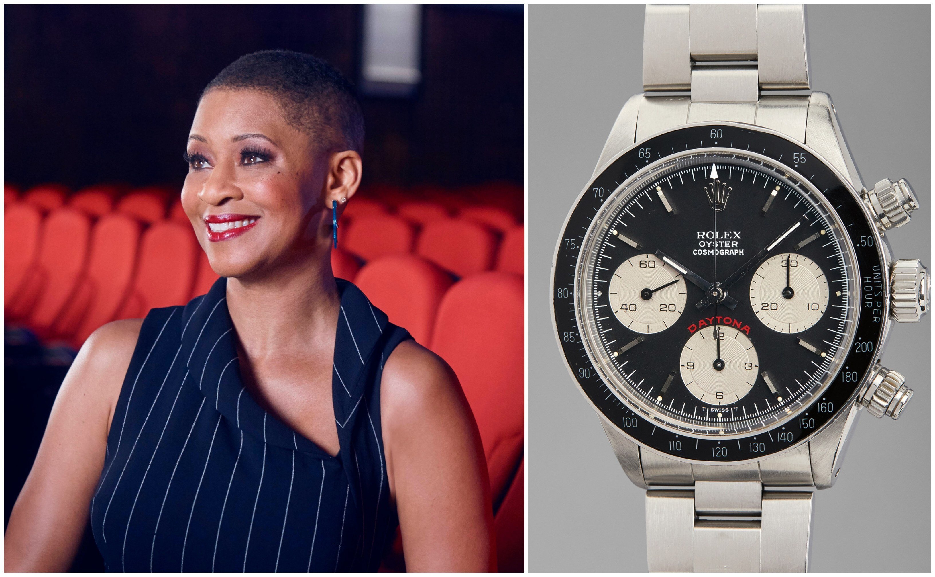 The ‘Paul Newman Rolex’ which the actor wore for decades, including the 1983 Academy Awards when he was nominated for Best Actor for The Verdict, is on display at the Academy Museum of Motion Pictures in Los Angeles. Photos: Handout