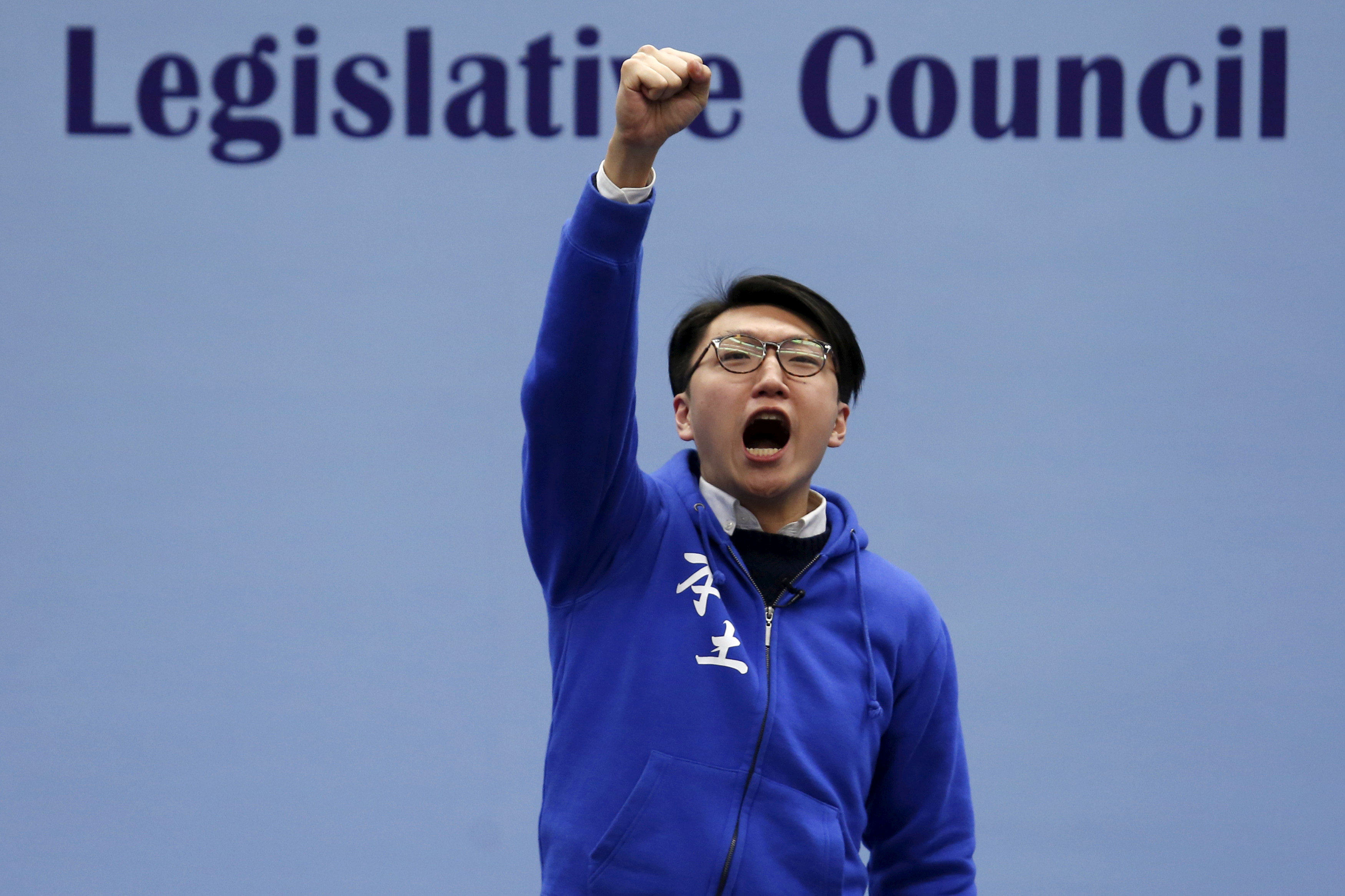 Hong Kong independence activist Edward Leung. Photo: Bobby Yip