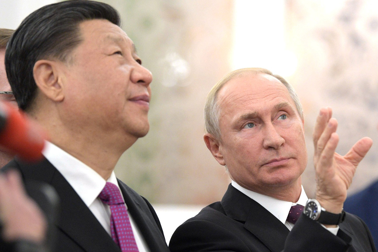 Chinese President Xi Jinping meets Russian President Vladimir Putin in Moscow on June 5, 2019. The China-Russia relationship, while not a formal alliance, has been described as being more than an alliance. Photo: Kremlin/dpa 