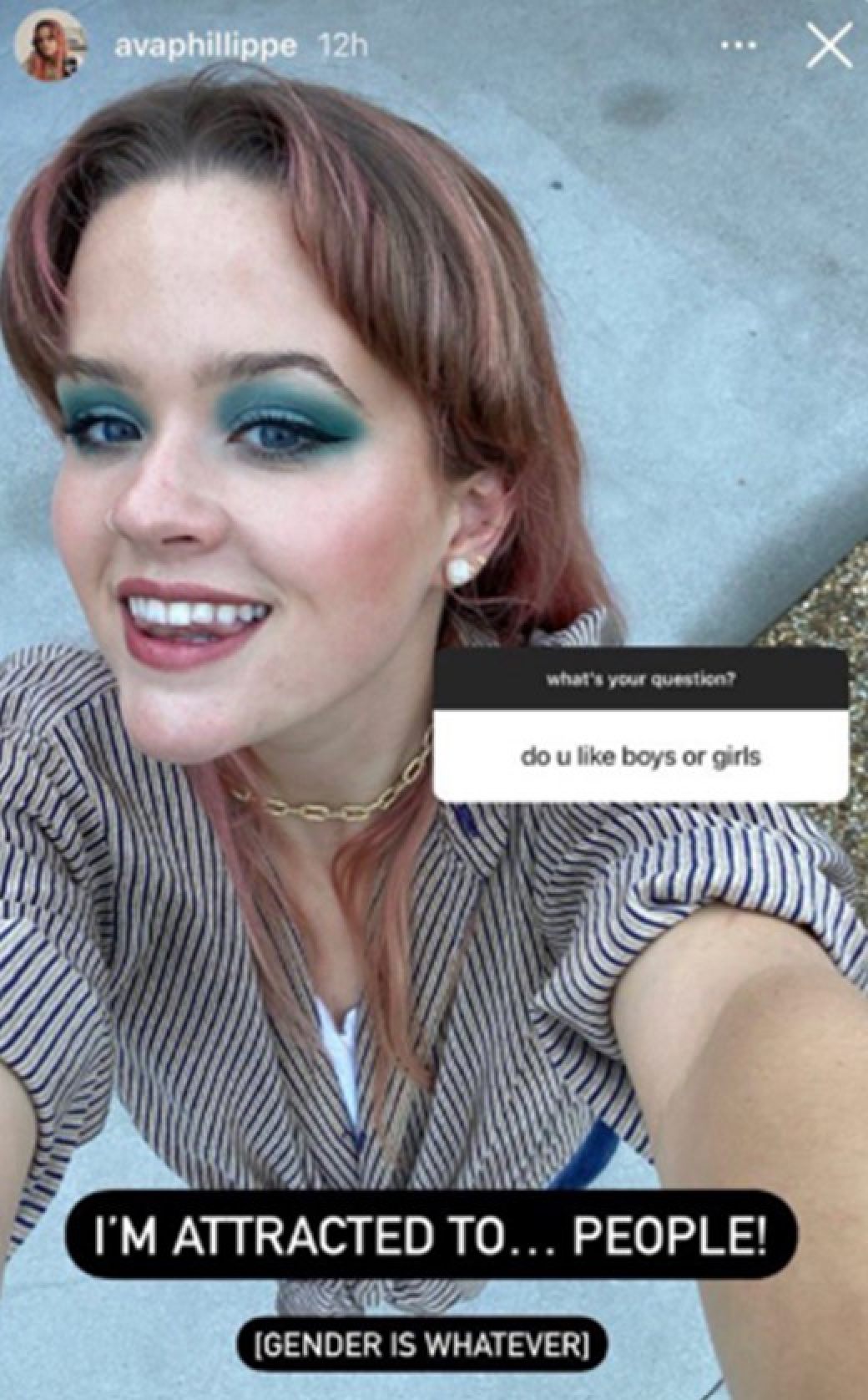 Ava Phillippe got candid with her sexuality. Photo: @avaphillippe/Instagram