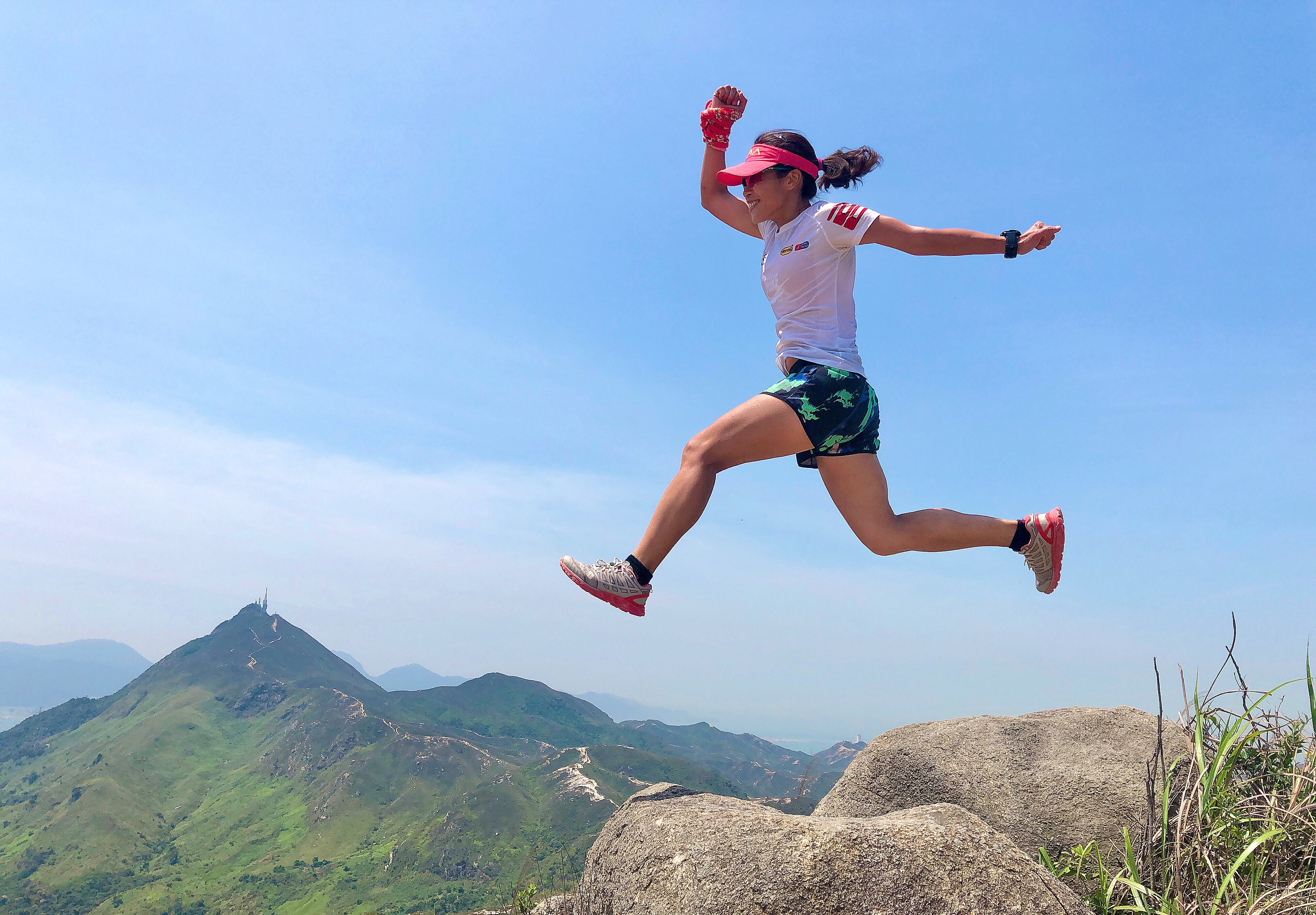 Trail runners who follow plant-based diets say they recover more quickly and have more energy. Above: vegan raw-food chef and trail runner Iris Mak in Castle Peak, Tuen Mun, Hong Kong in 2020. Photo: Iris Mak
