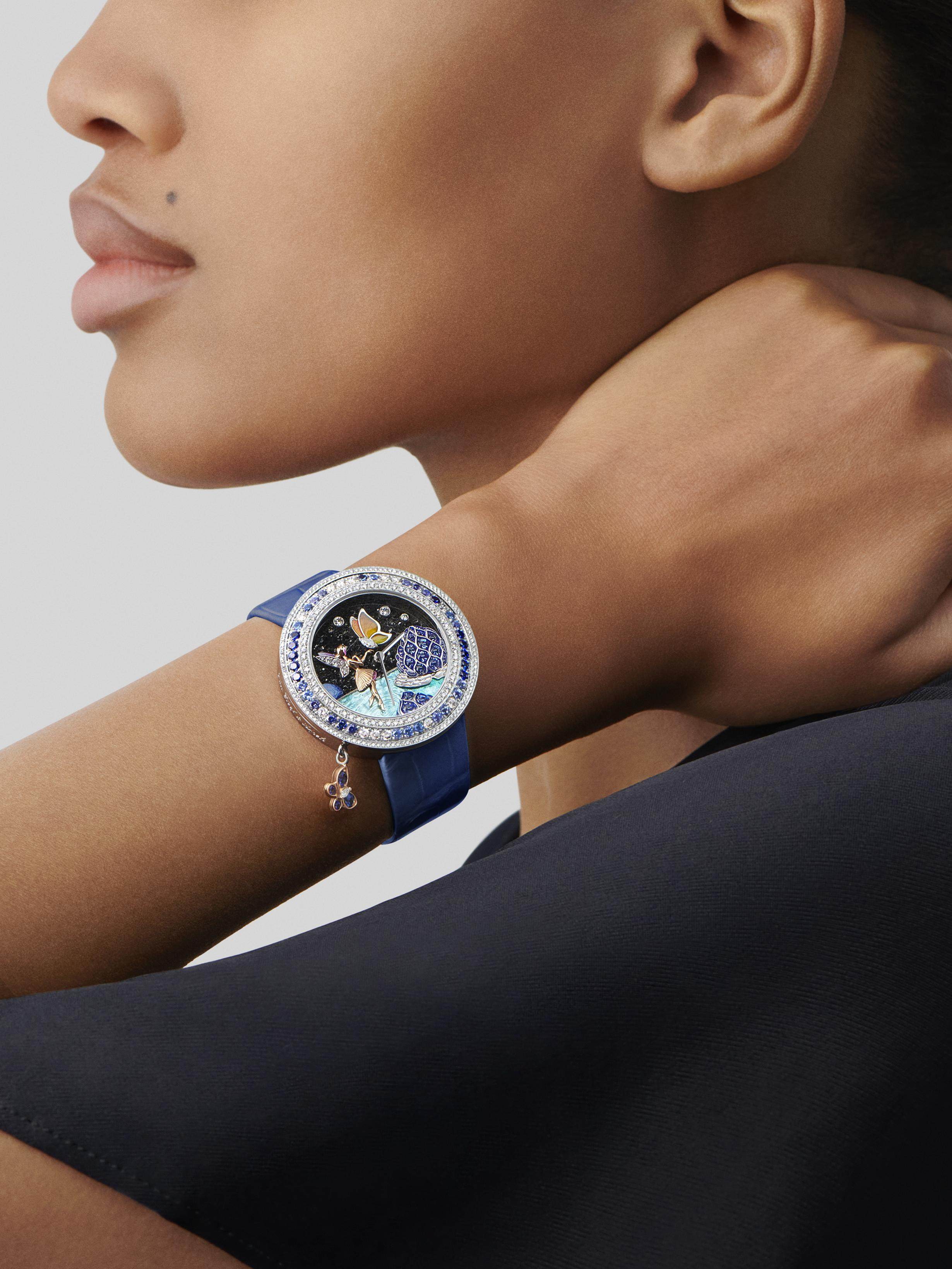 Van Cleef & Arpels’ Charms Papillon Féerique watch from the Extraordinary Dials Collection. Photos: Van Cleef & Arpels