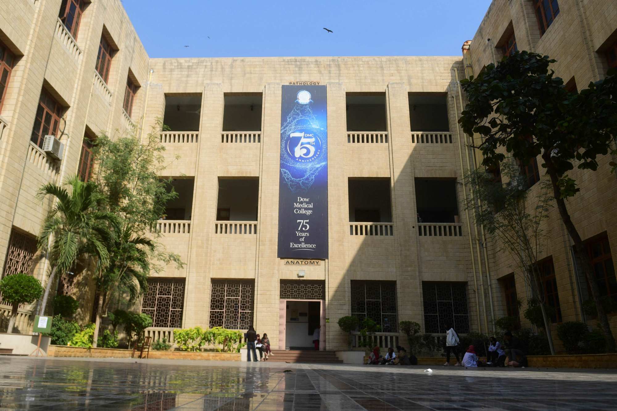 Karachi’s Dow Medical College where doctor Muhammad Mansoor Mohiuddin studied. Photo: AFP