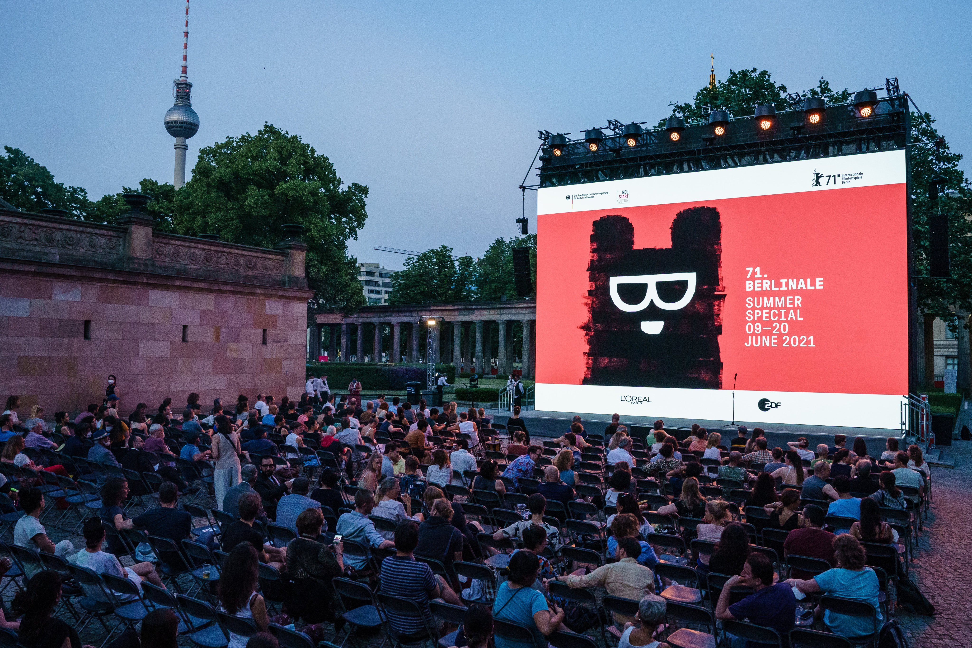 The 71st Berlinale Summer Special was held as an outdoor-only event in June 2021. Many of the world’s major film festivals are pivoting to online screenings again for 2022 as Covid-19 cases rise. Photo: Getty Images