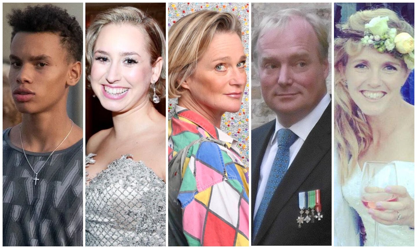 Five children born to royal fathers who had affairs, and how they eventually came to be recognised as legitimate. Photos: @heathernp87/Instagram, @jazmingrimaldi/Instagram, @delphine_de_saxe_cobourg/Instagram, @Royal_Circular/Twitter, Tristan Wade/Facebook