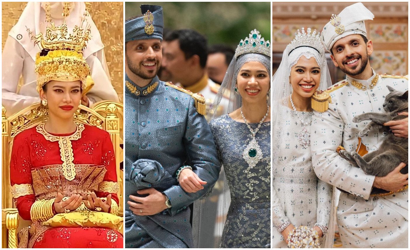 Feast your eyes on these outfits from Princess Fadzilah’s recent wedding. Photos: @support.anishaik, @rudolfportillo, @muash.portfolio/ Instagram