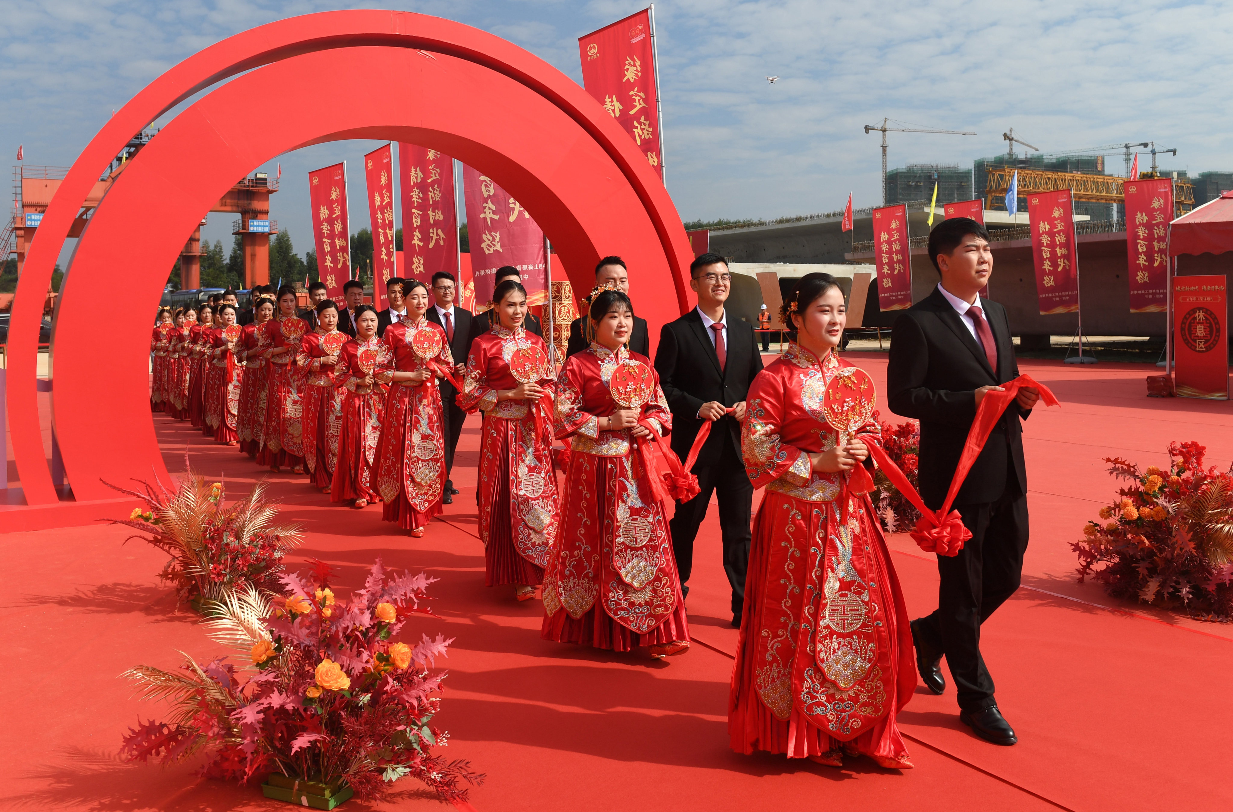 China is grappling with a declining marriage rate and birth rate. Photo: Xinhua