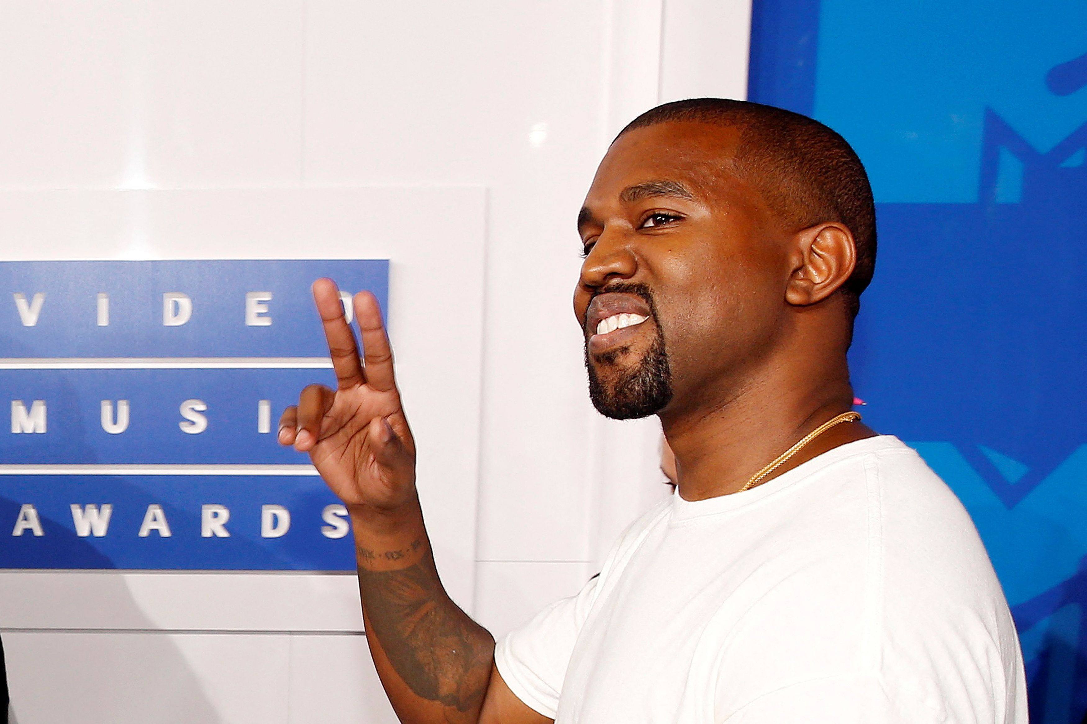 Kanye West at the 2016 MTV Video Music Awards in New York. File photo: Reuters