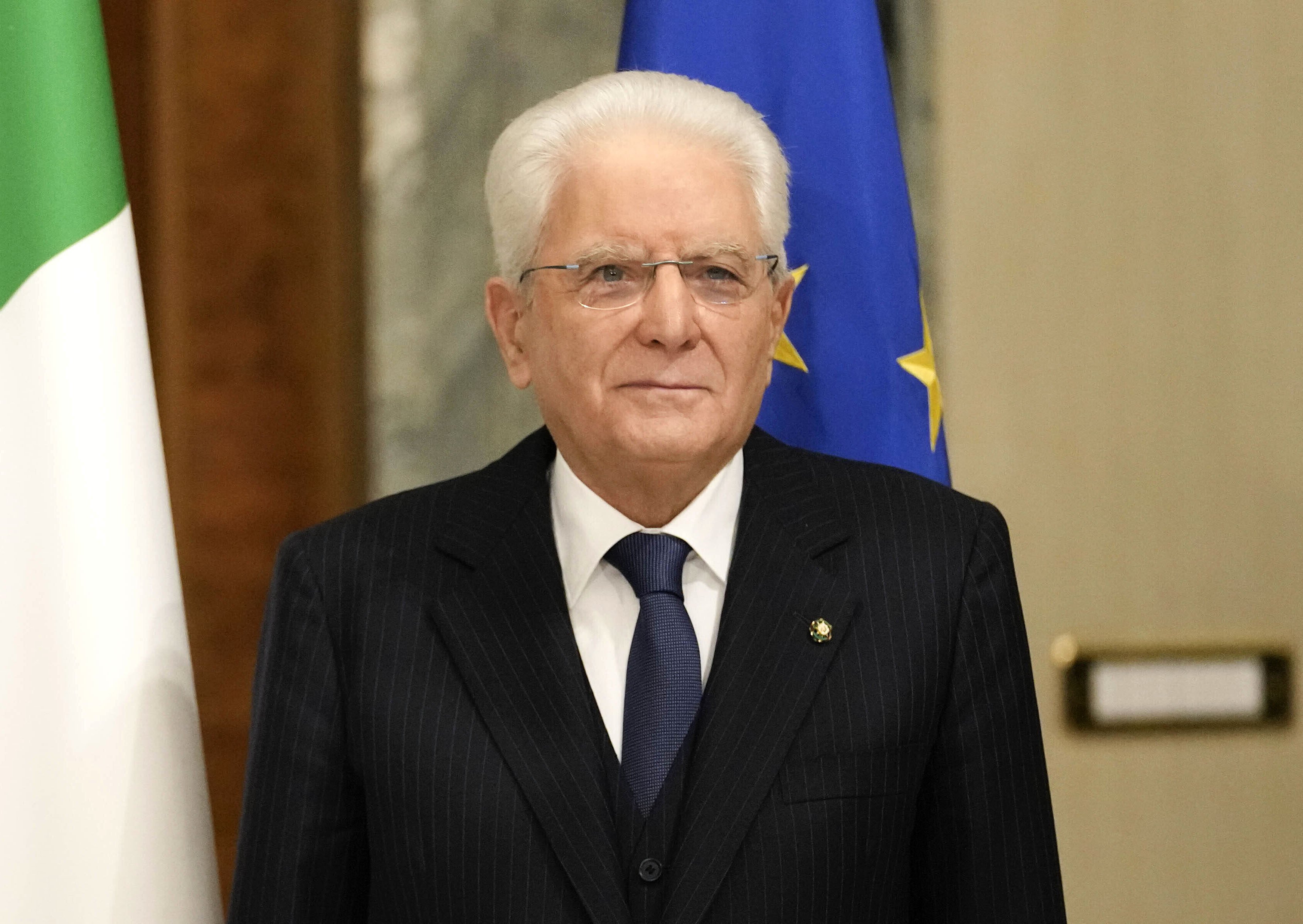 Italian President Sergio Mattarella has agreed to stay on for a second term. Photo: AP
