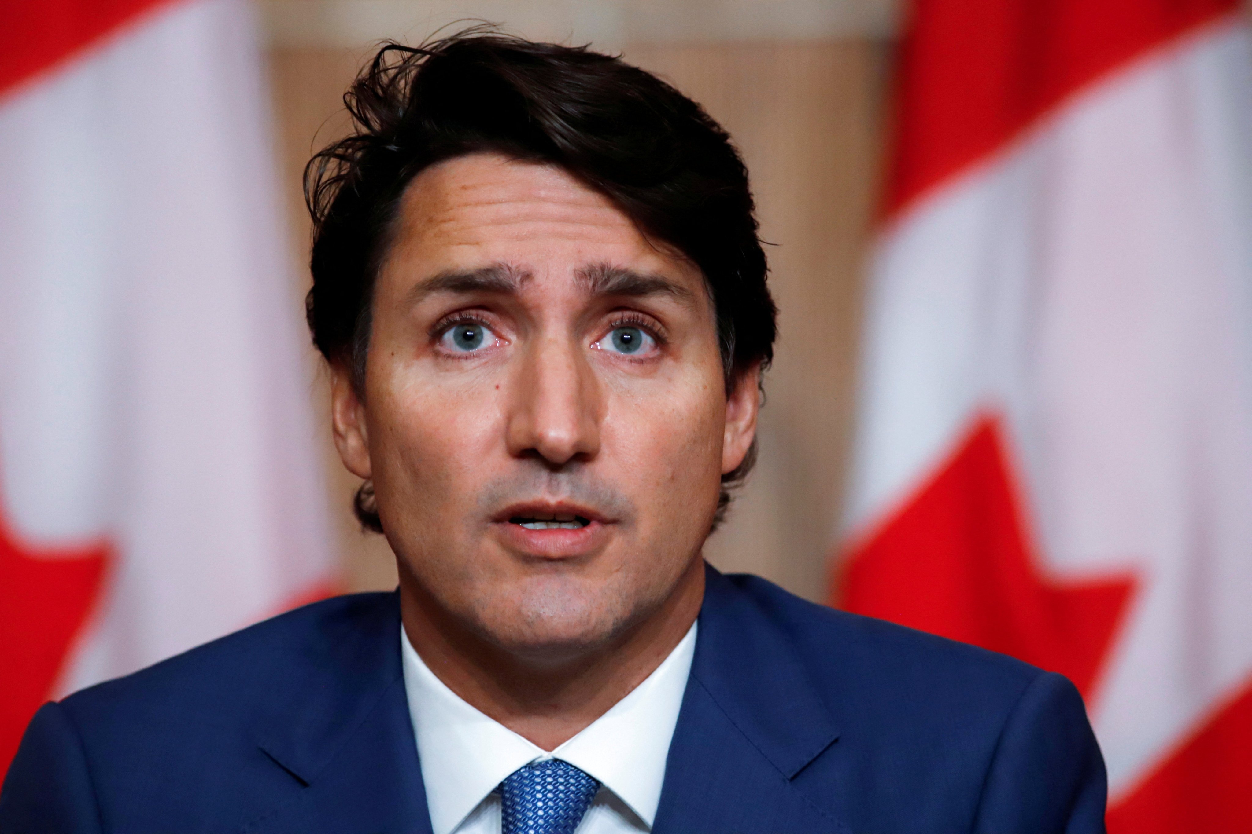 Canada’s Prime Minister Justin Trudeau speaks during a news conference in Ottawa in October. Photo: Reuters